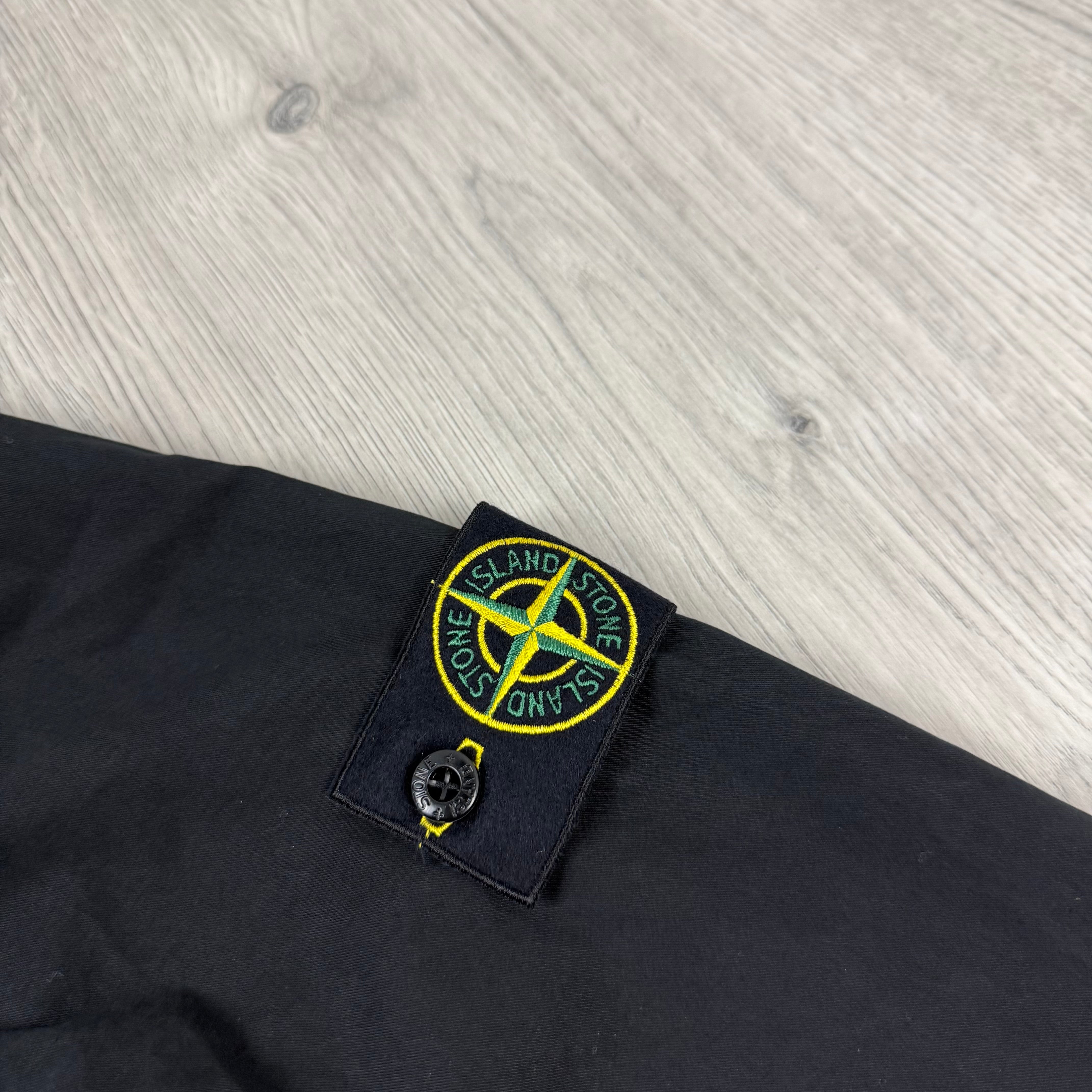 Stone Island Zip Overshirt - Black