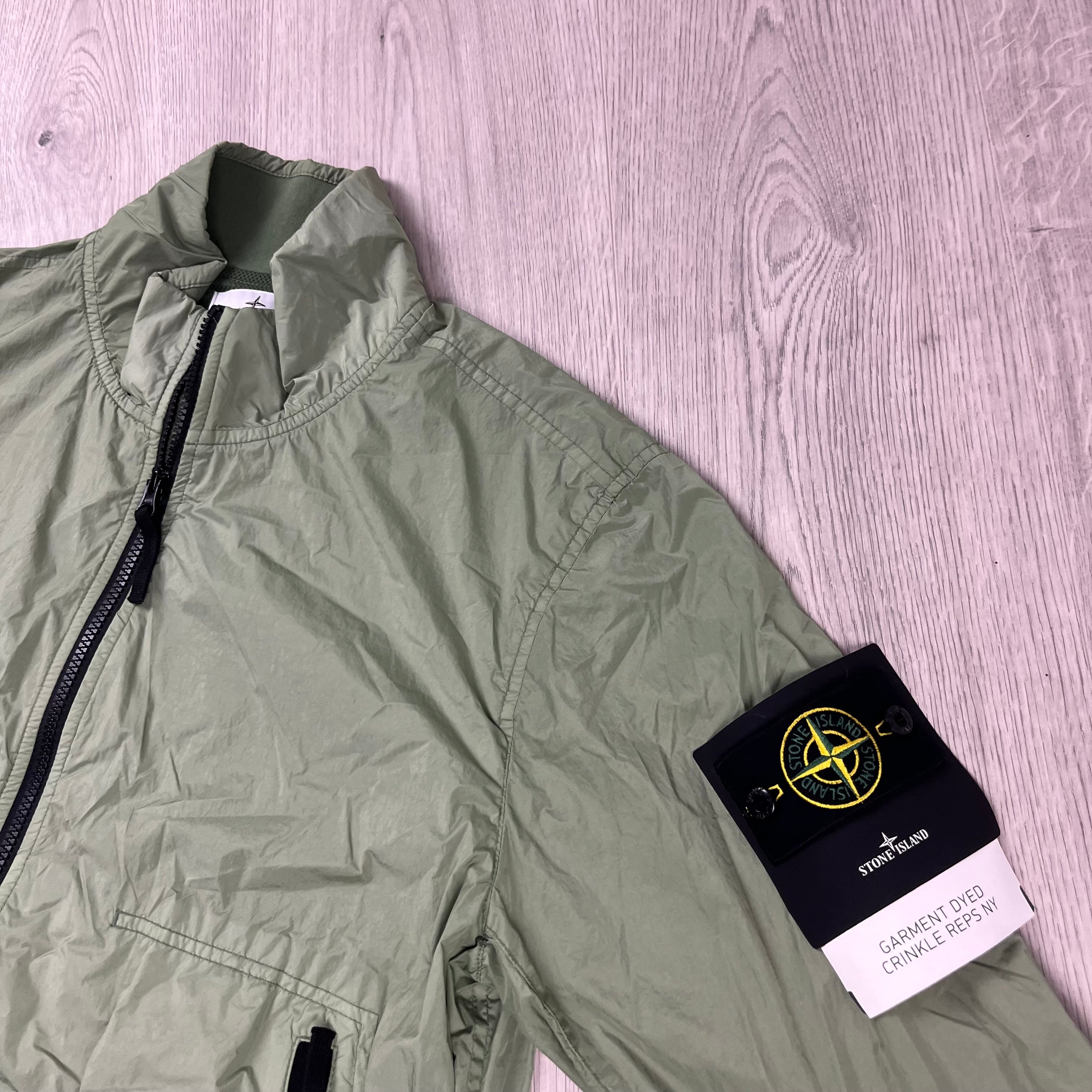 Stone Island Crinkle Reps Jacket - Sage Green