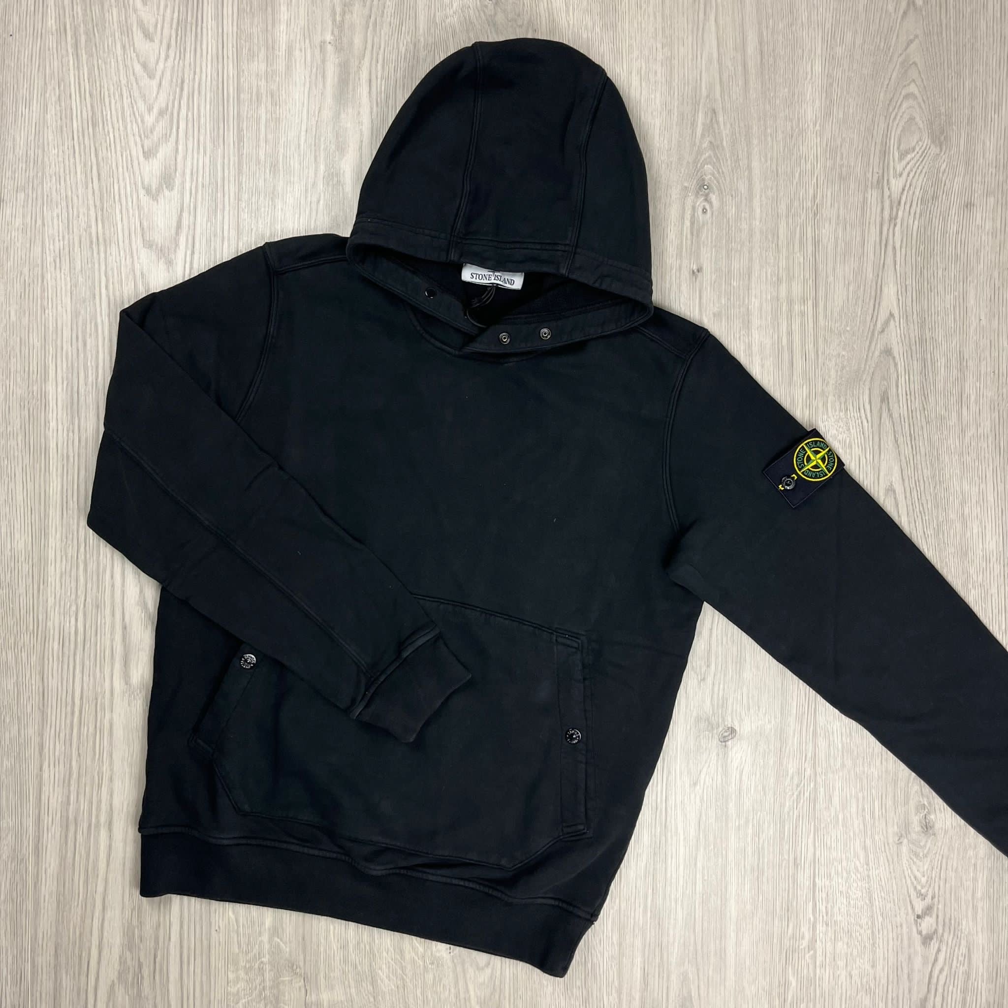 Stone Island Dyed Hoodie - Black