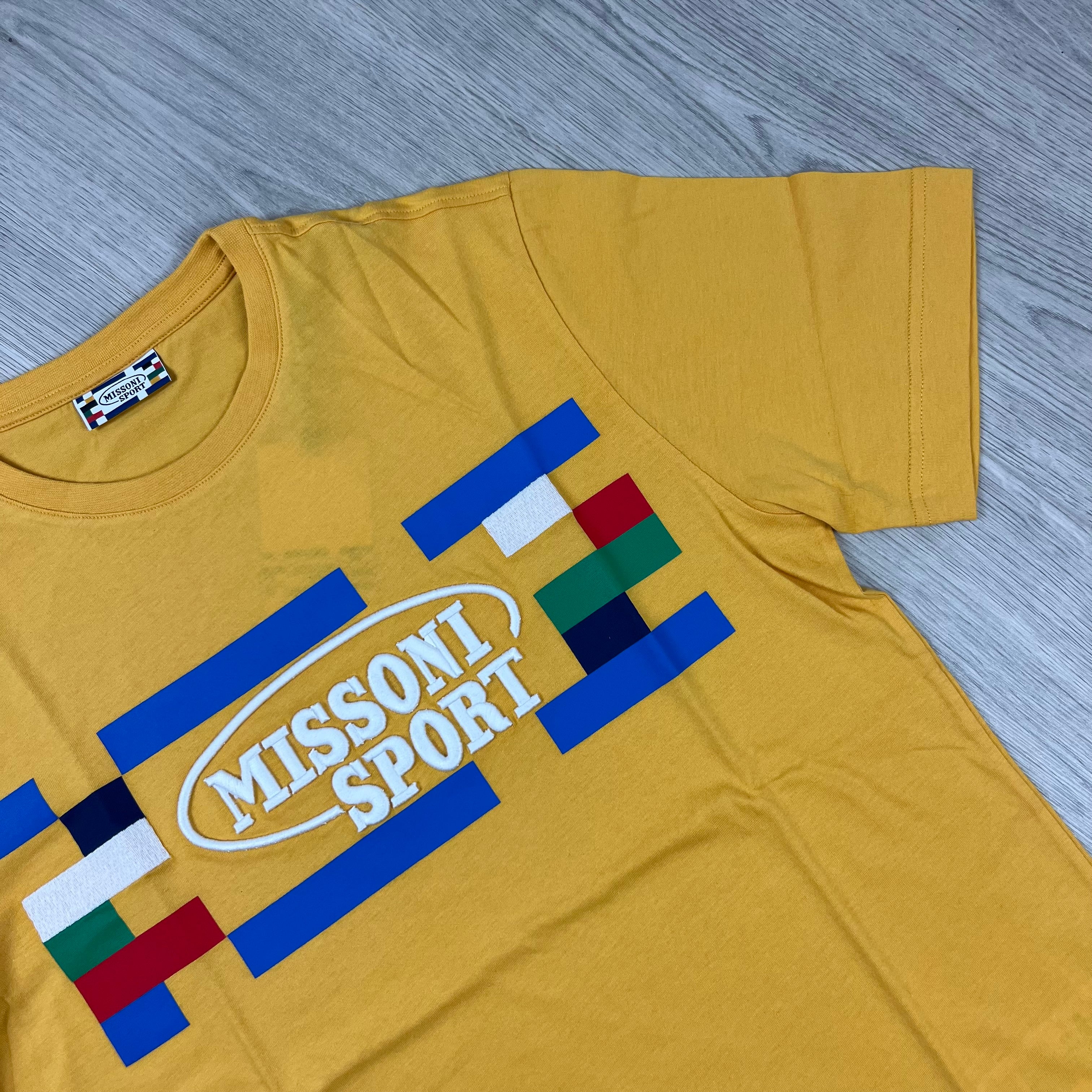 Missoni Sport T-shirt in Yellow. On sale at Open Attire.