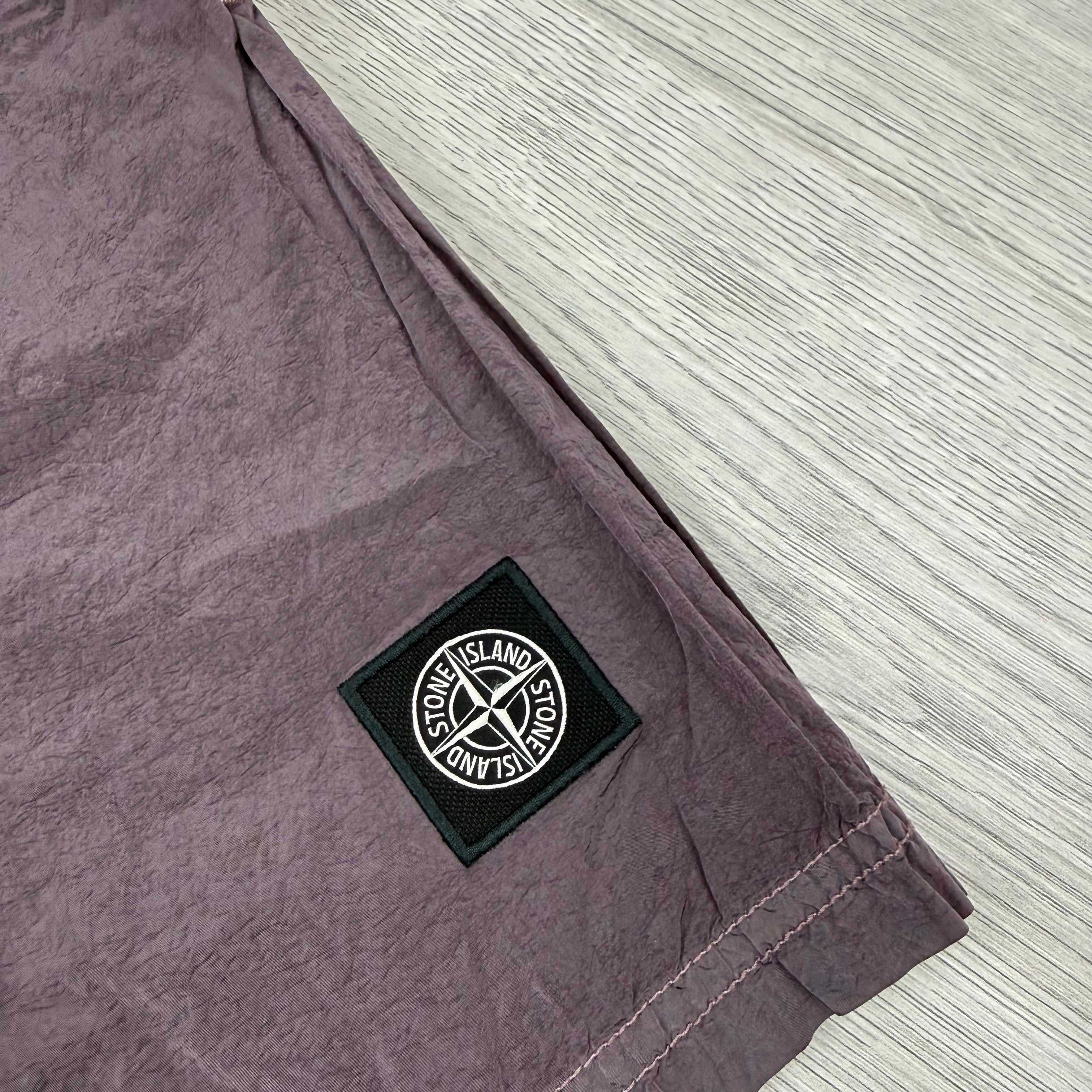 Stone Island Metal Swim Shorts - Purple Grey