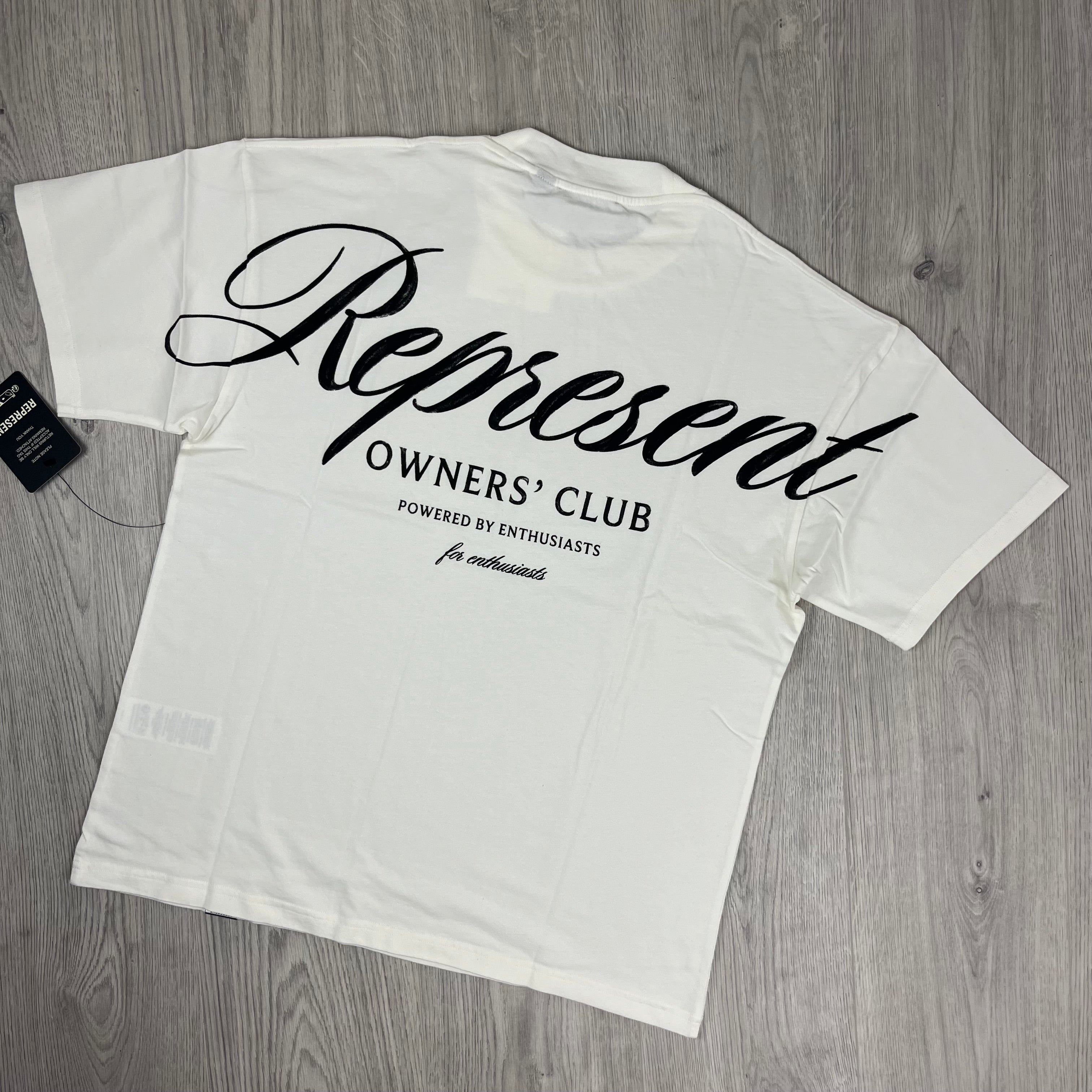 Represent Owners Club Script T-Shirt - White