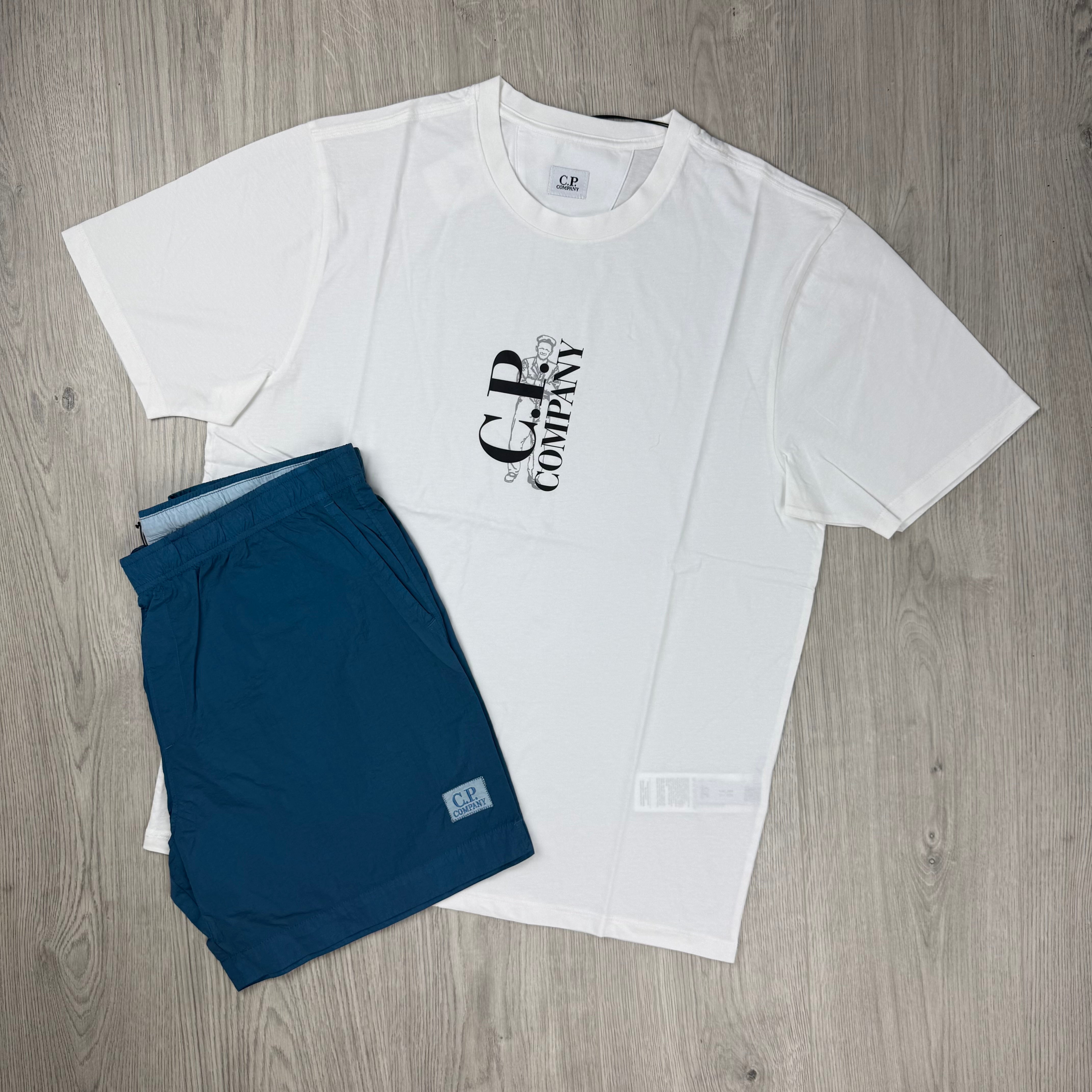 CP Company Holiday Set - White/Ink Blue