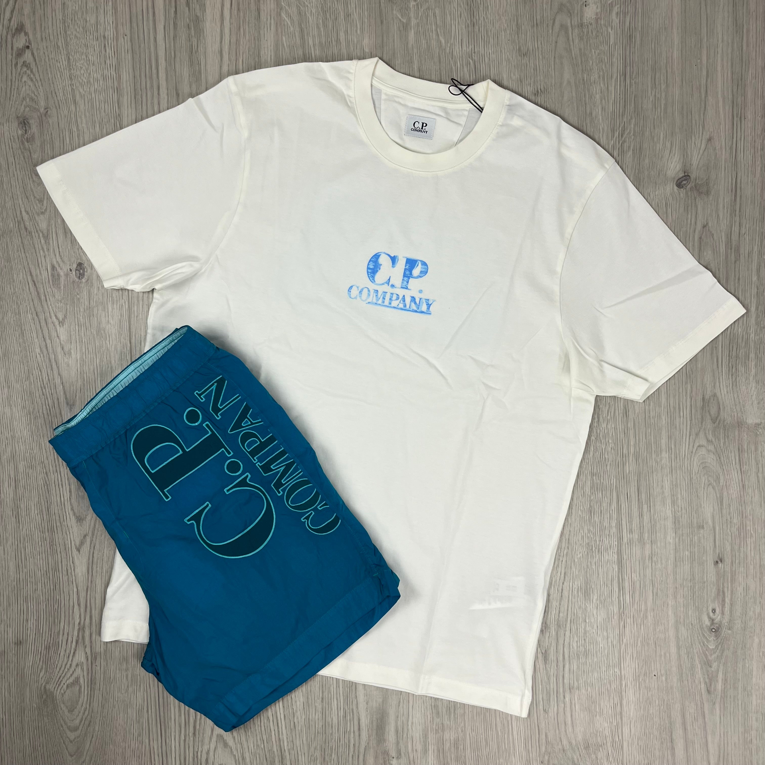 CP Company Holiday Set - White/Tile Blue