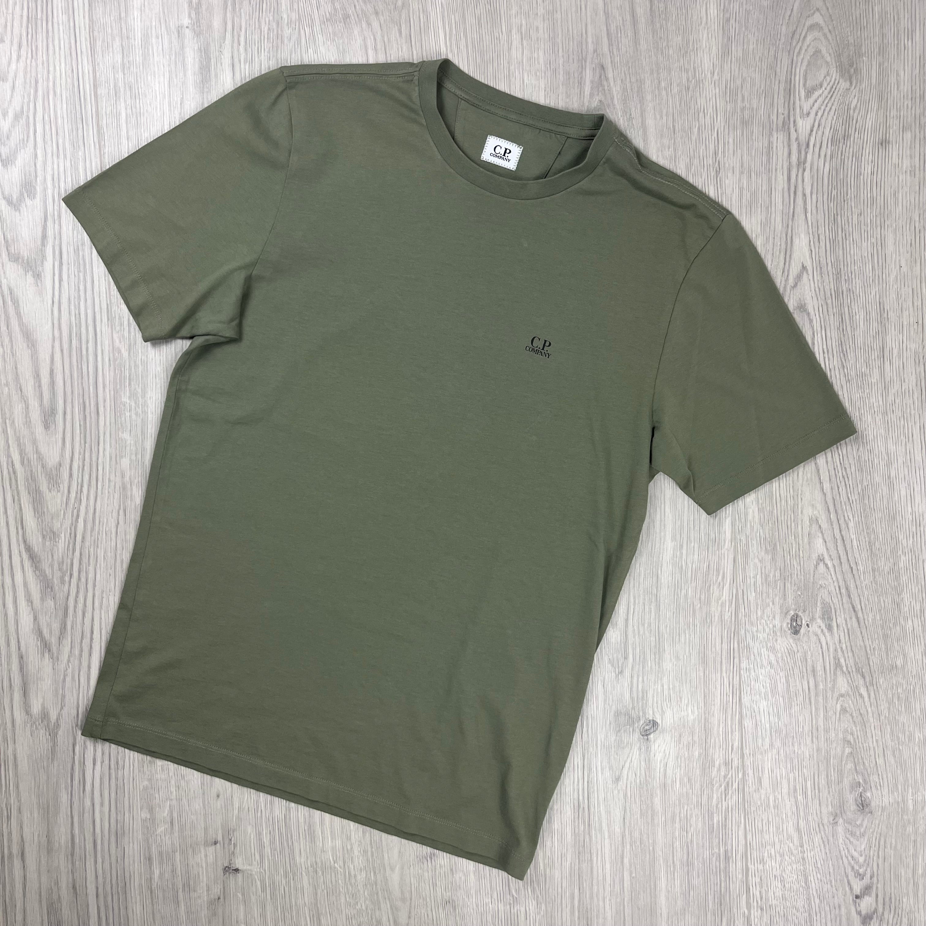 CP Company Printed T-Shirt - Bronze Green