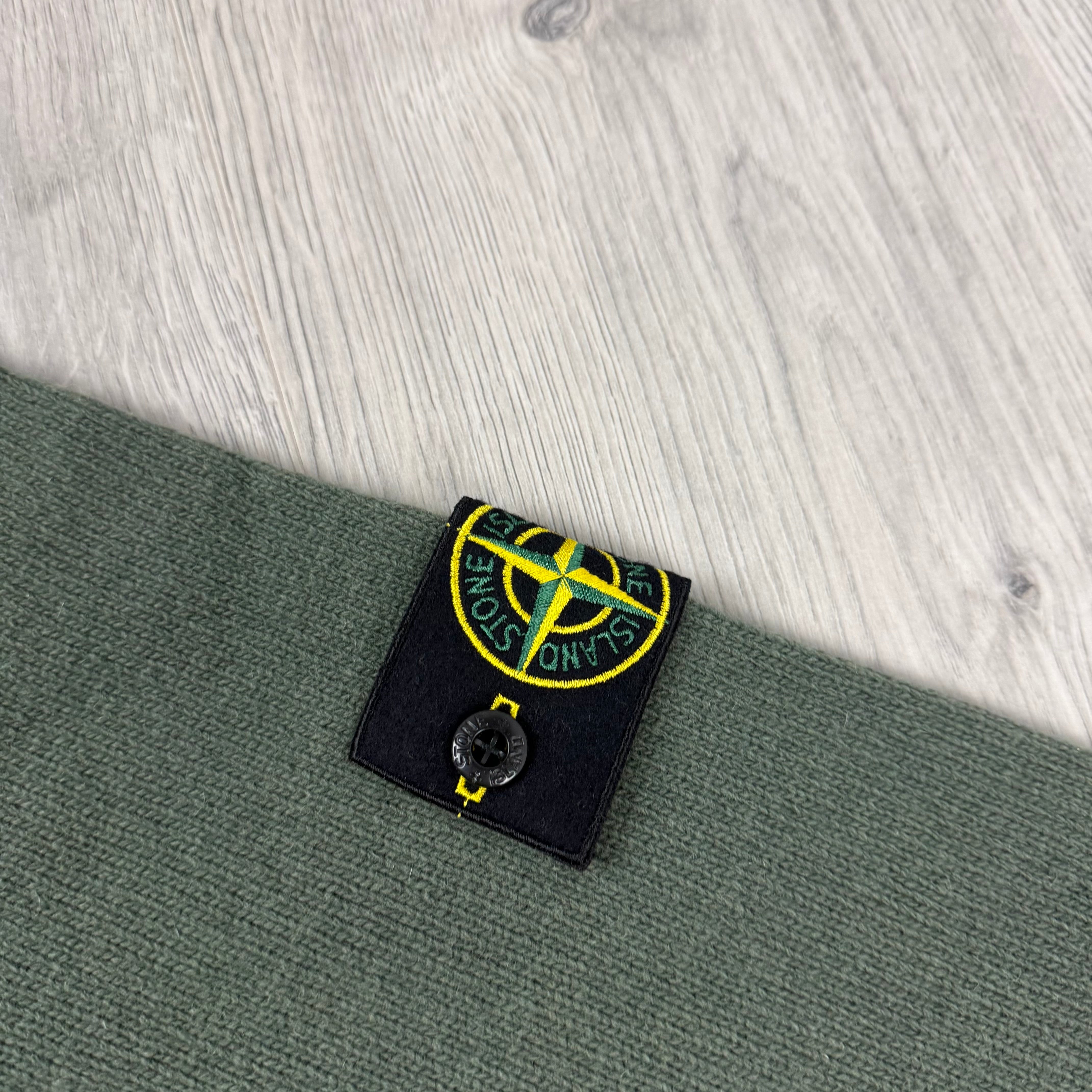 Stone Island Knit Zip Sweatshirt - Military