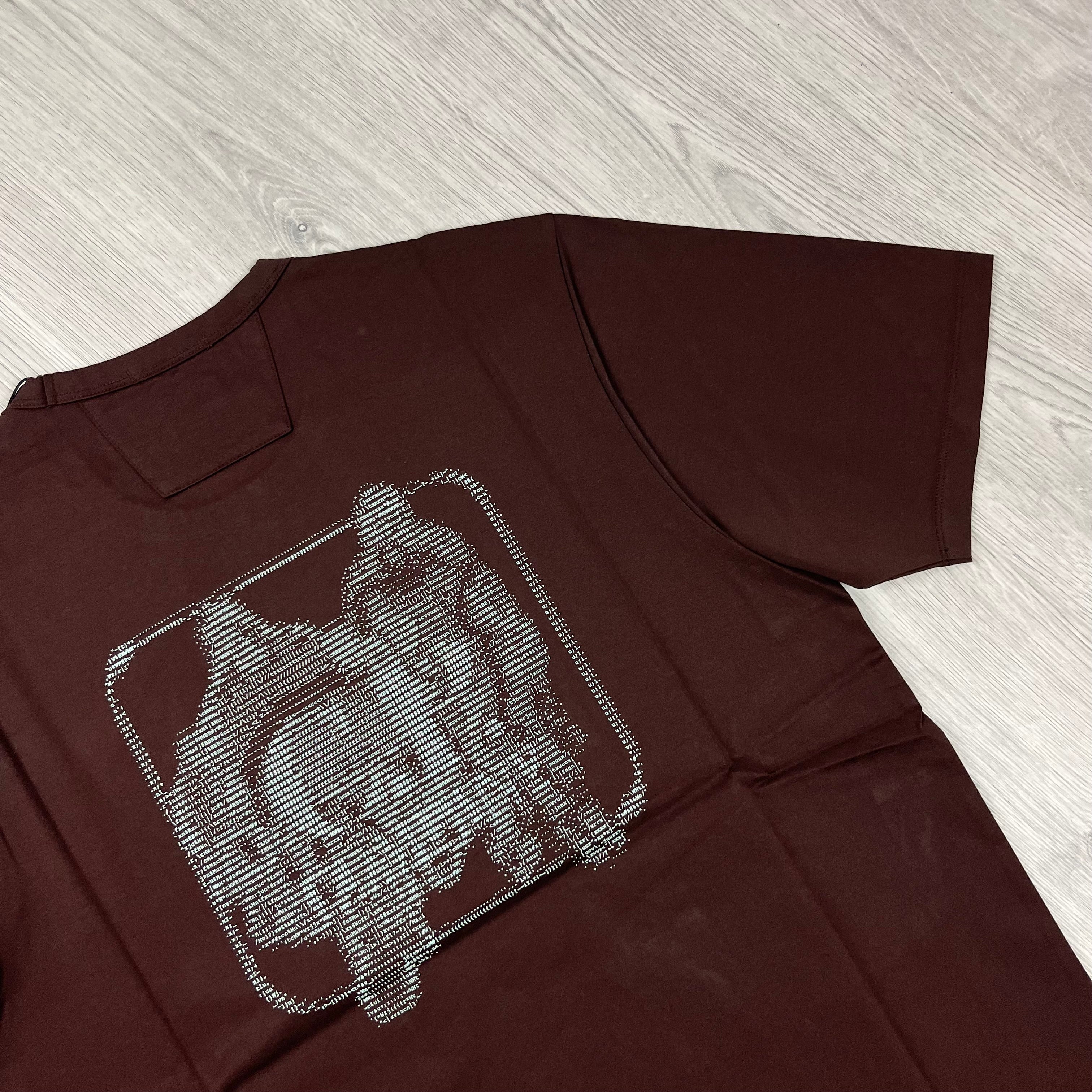 CP Company Metropolis T-shirt in Rum Raisin. On sale at Open Attire.