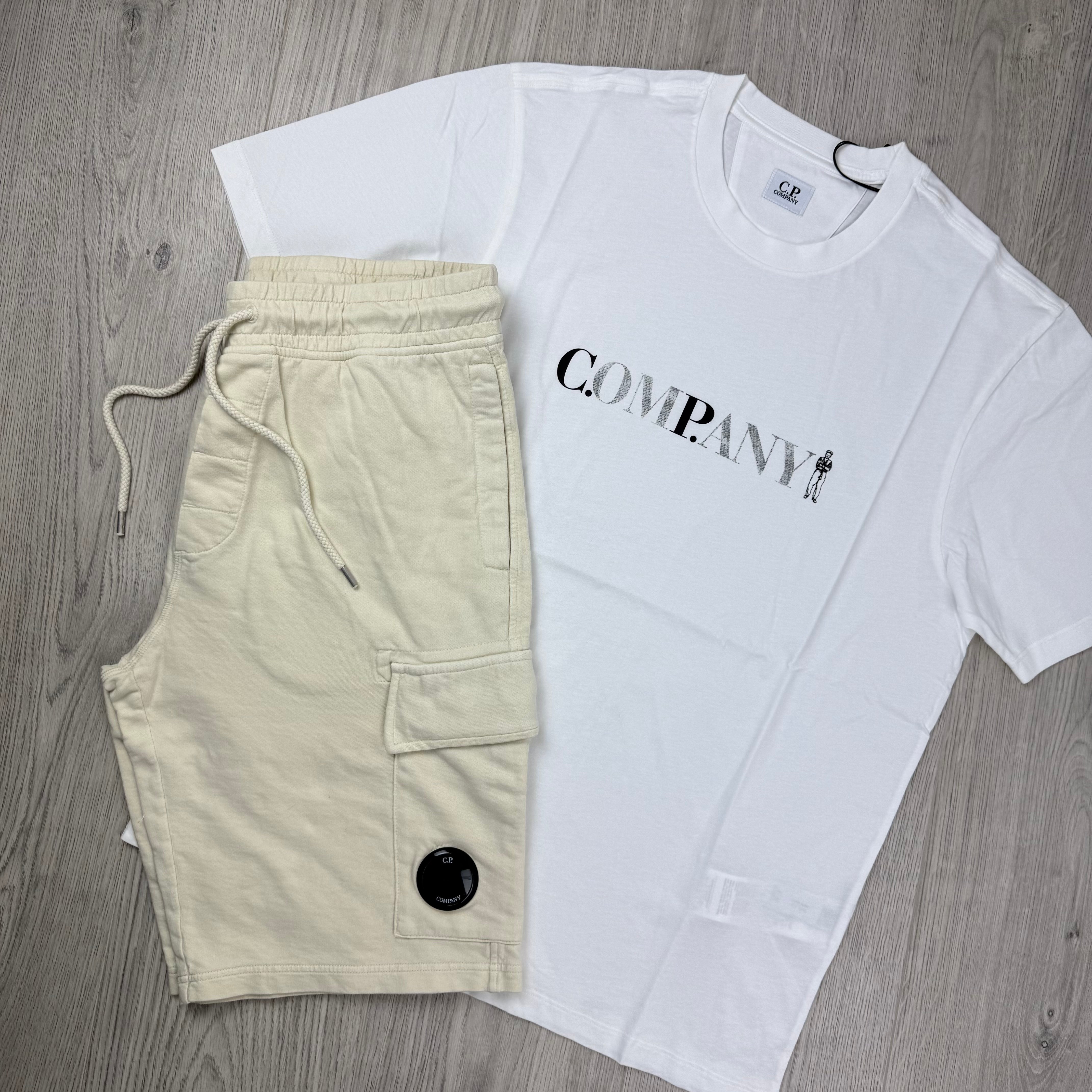 CP Company Set - White/Frozen Dew