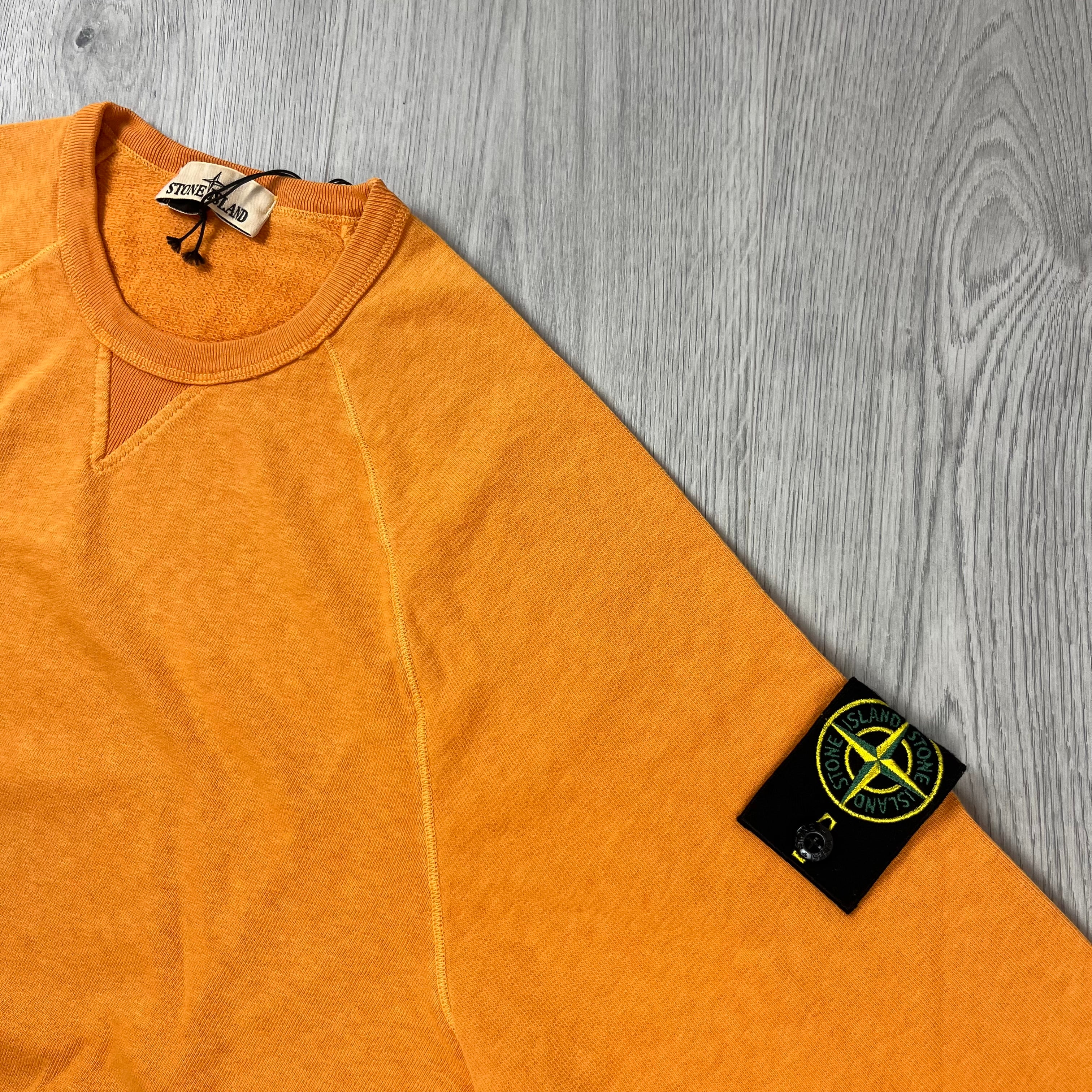 Stone Island Dyed Sweatshirt - Orange