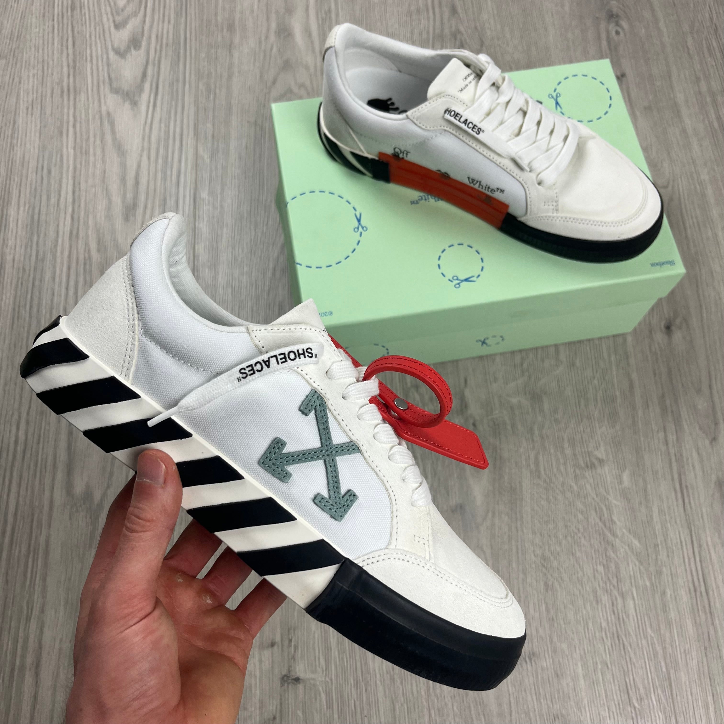 Off-White Canvas Sneakers - White