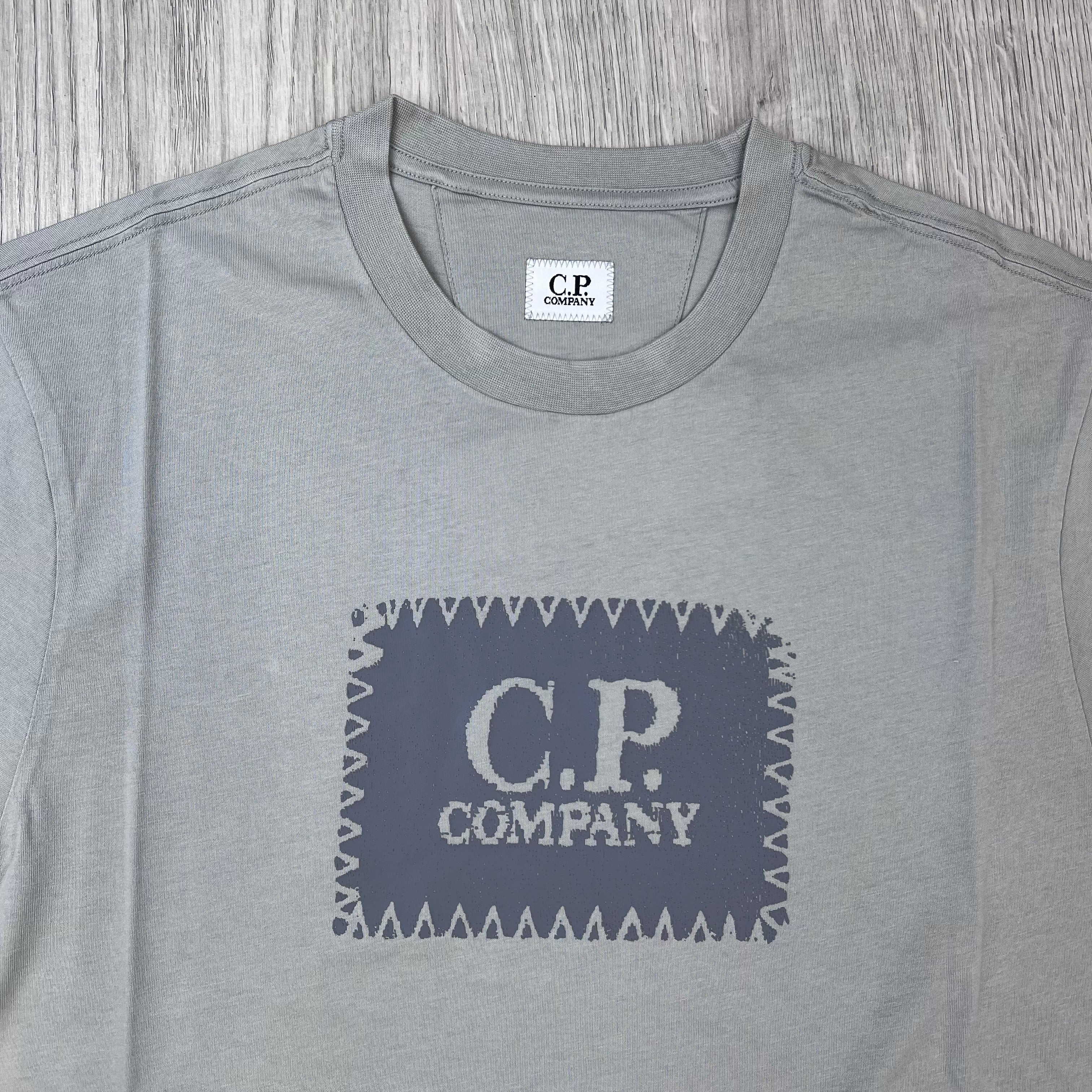 CP Company Stamp T-Shirt - Flint Grey