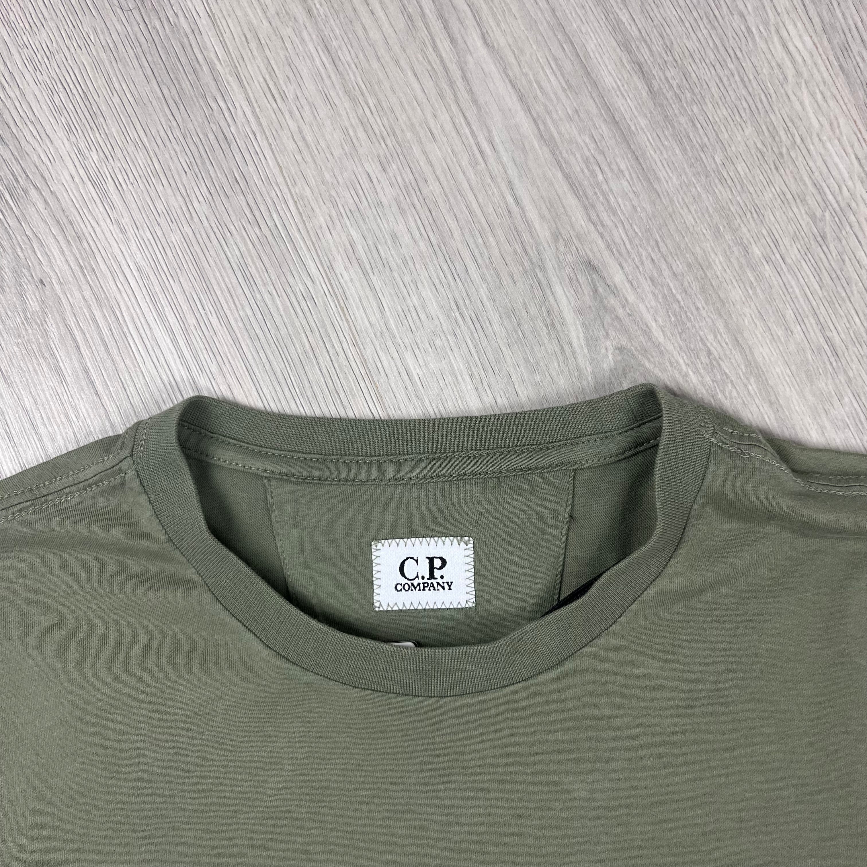 CP Company Printed T-Shirt - Bronze Green