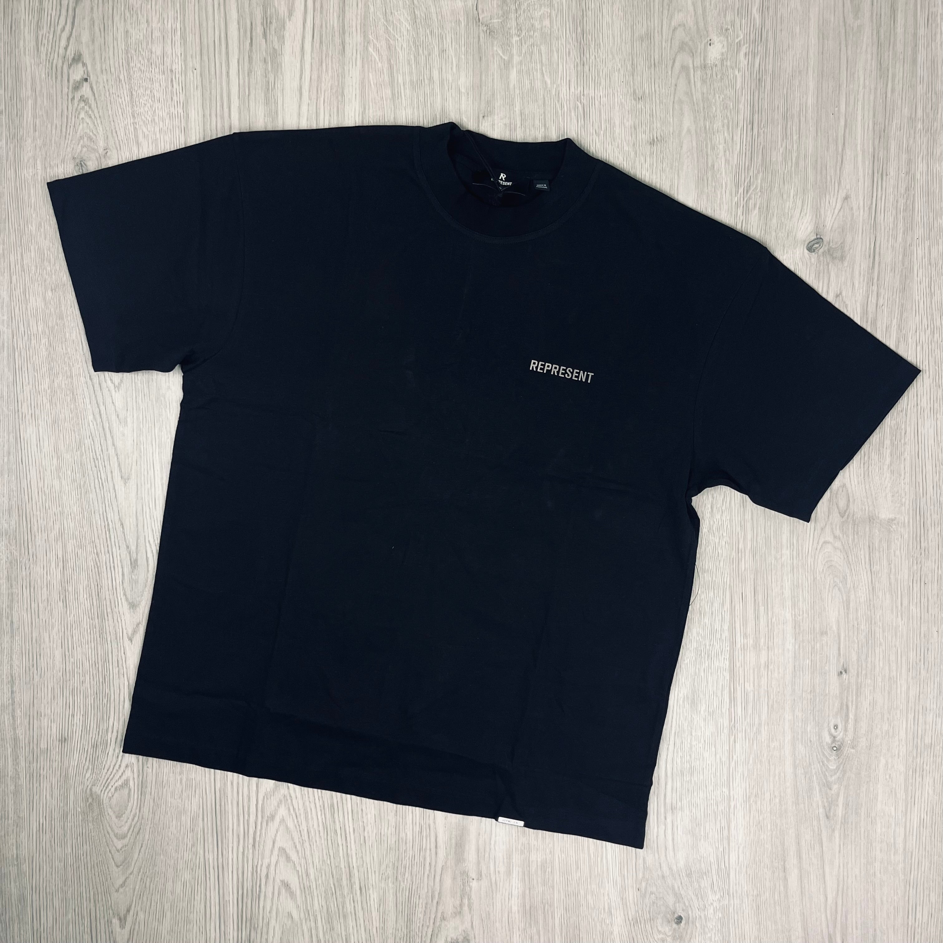 Represent Block T-Shirt -  Black