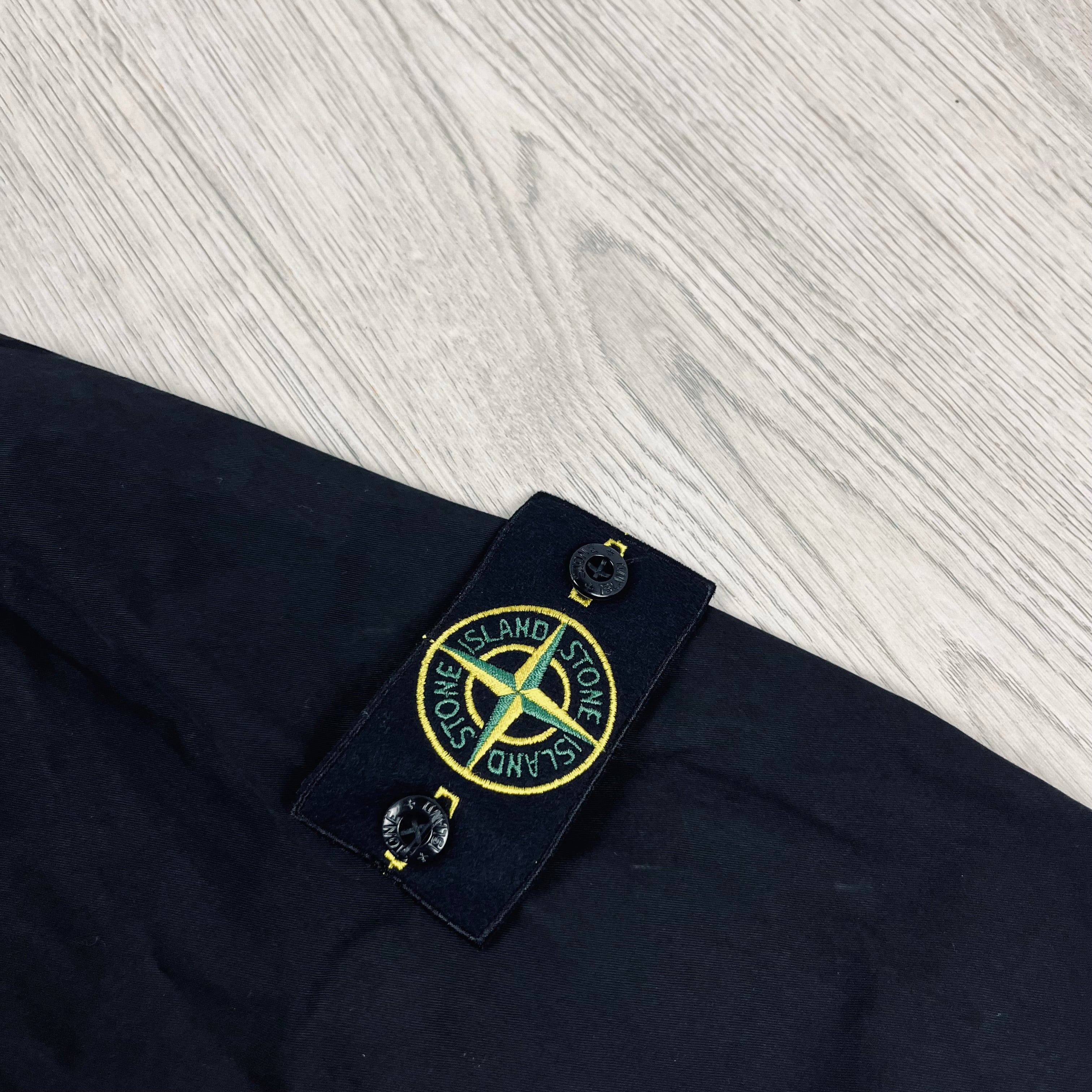 Stone Island Zip Overshirt - Black