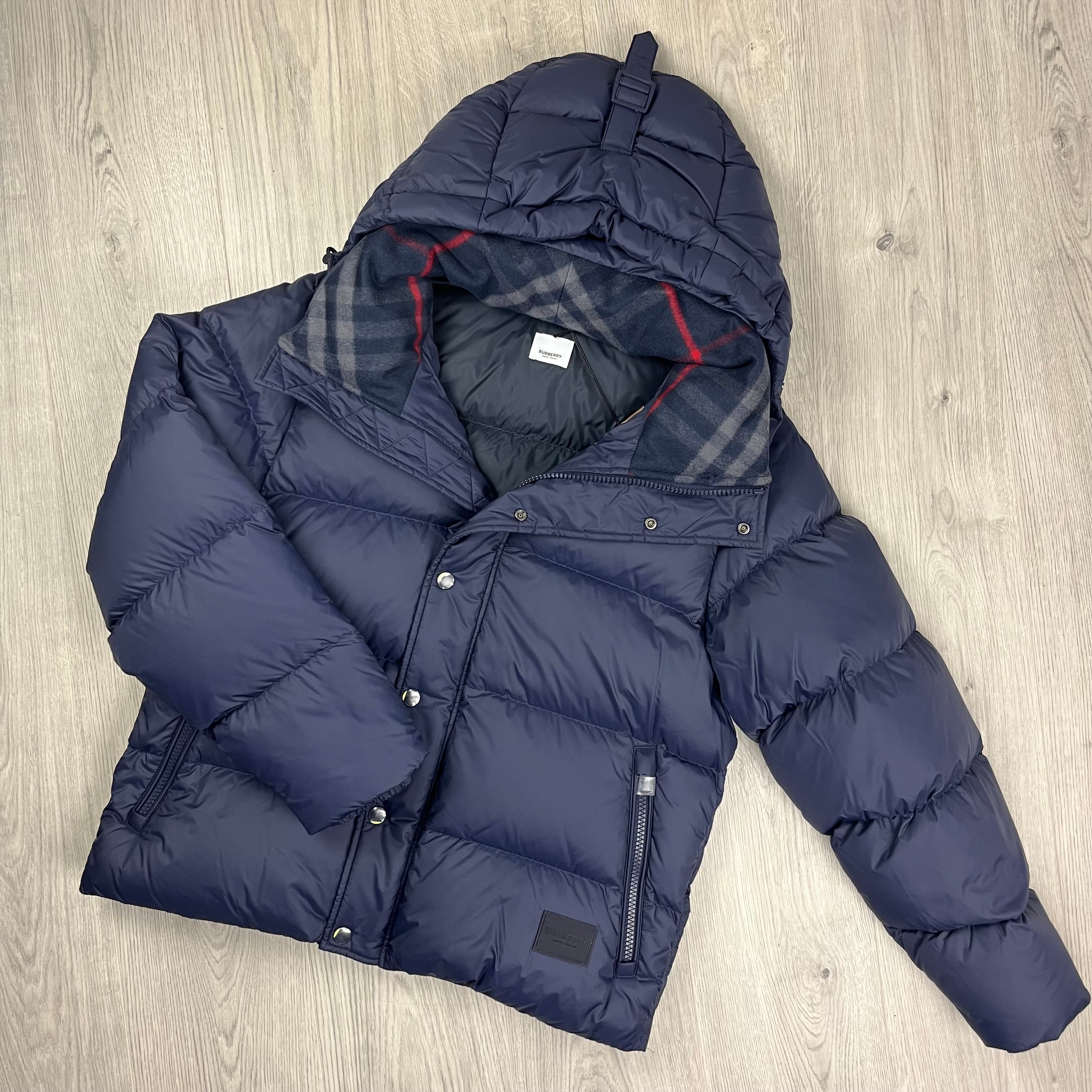 Burberry Halsby Jacket in Navy Blue. On sale at Open Attire.