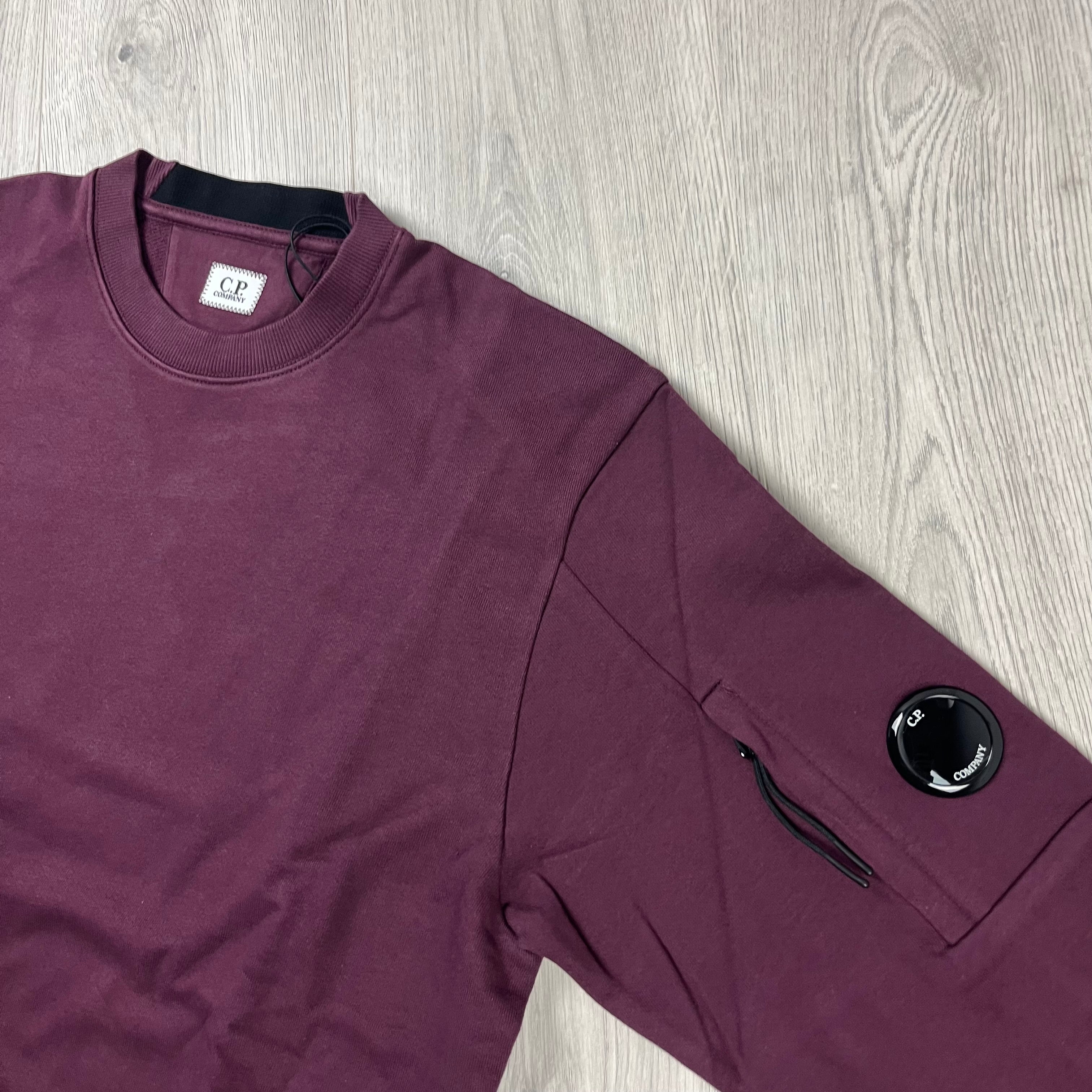 CP Company Raised Fleece Sweatshirt in Potent Purple. On sale at Open Attire. 