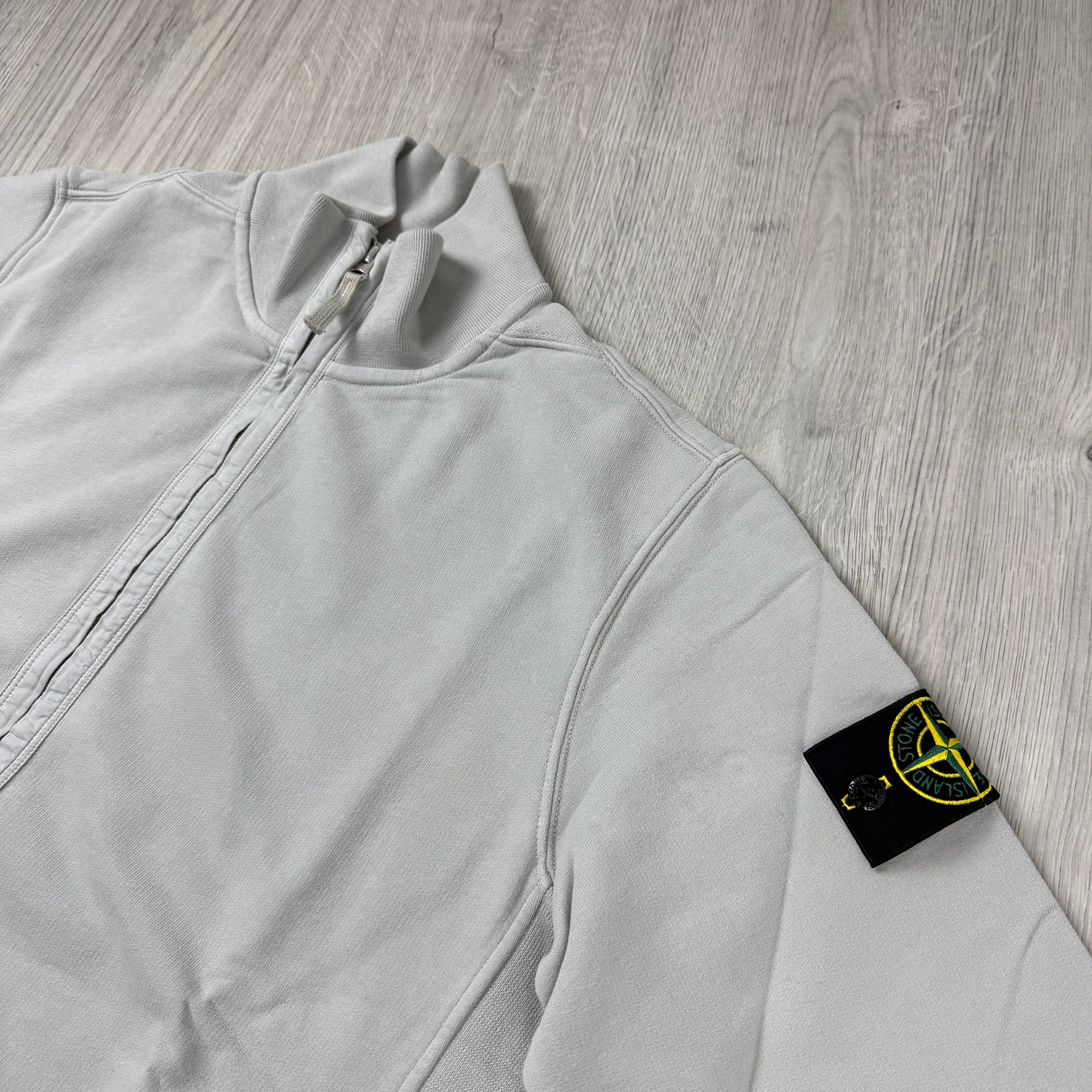 Stone Island Zip Sweatshirt - Pearl Grey