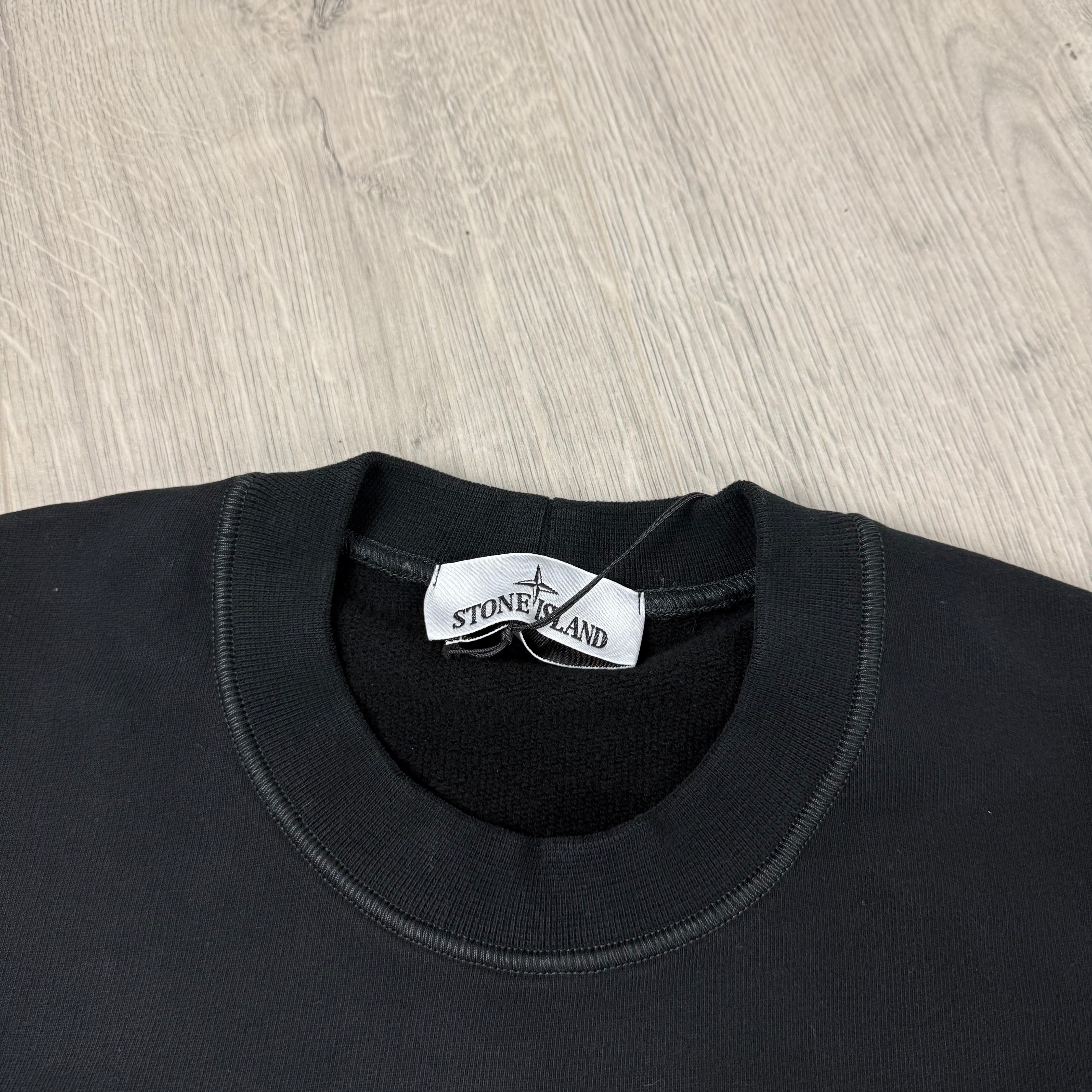 Stone Island Embroidered Sweatshirt - Black