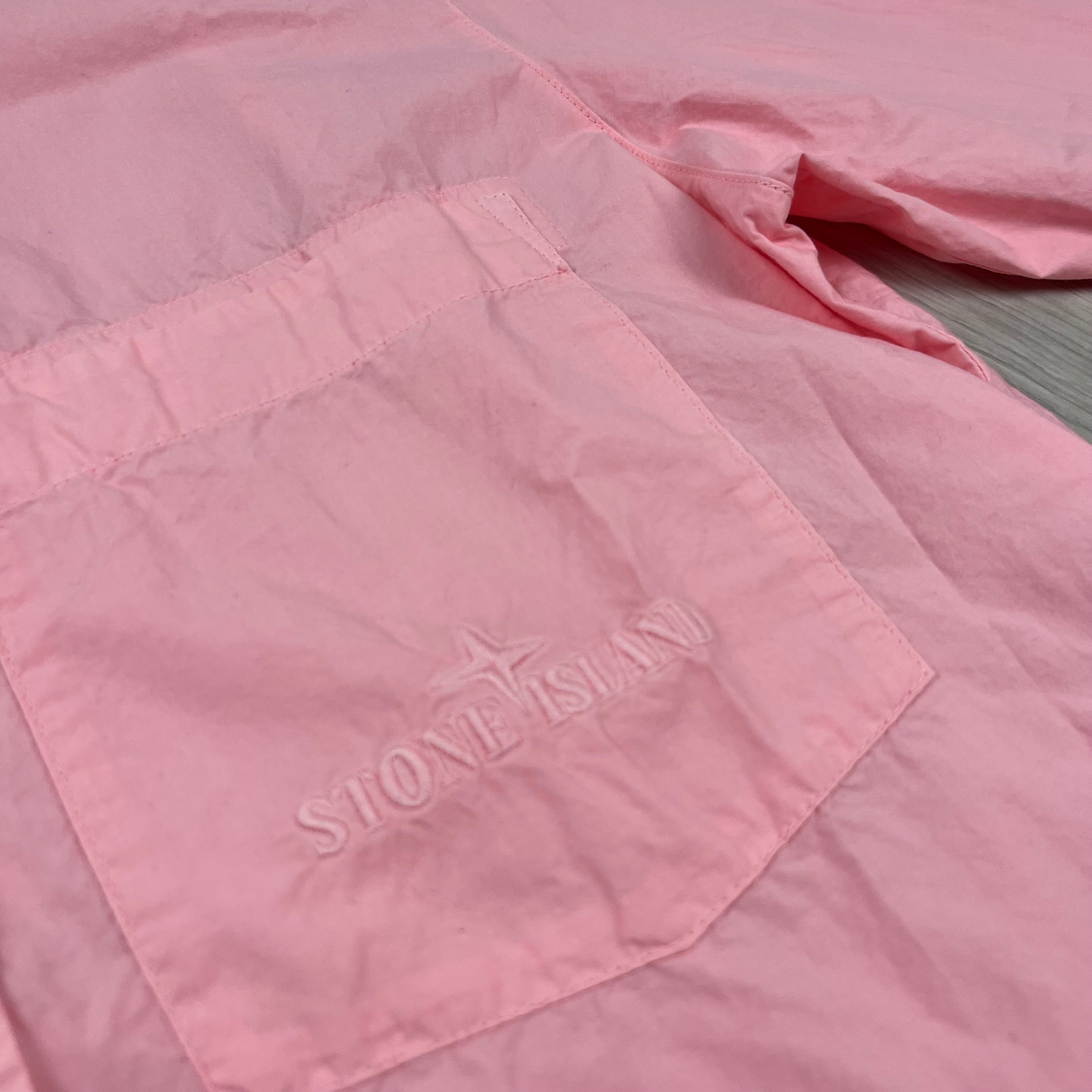 Stone Island Button Overshirt - Pink