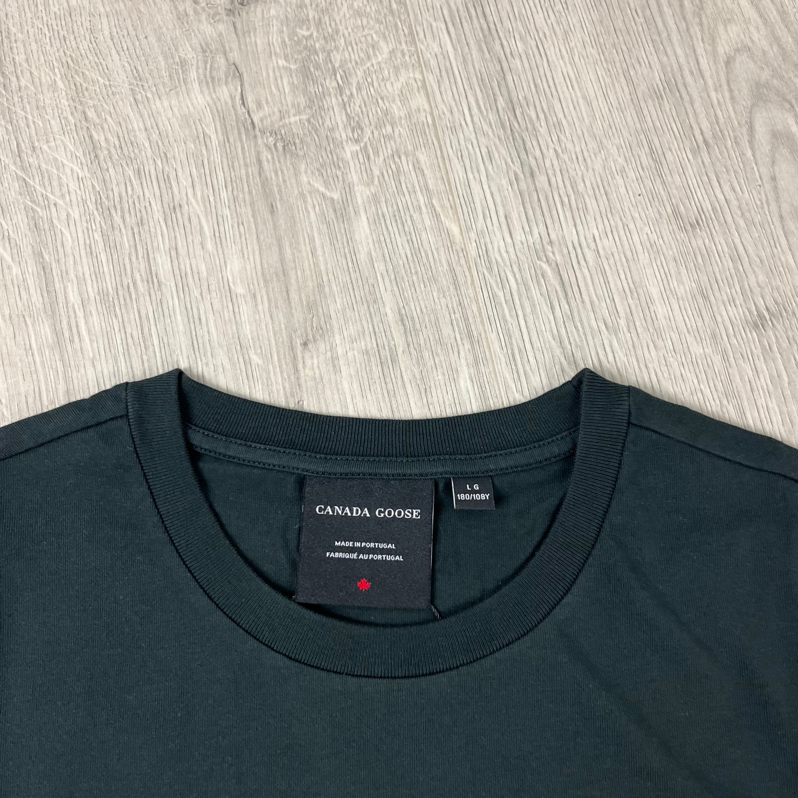 Canada Goose Emersen T-Shirt in Black. On sale at Open Attire.