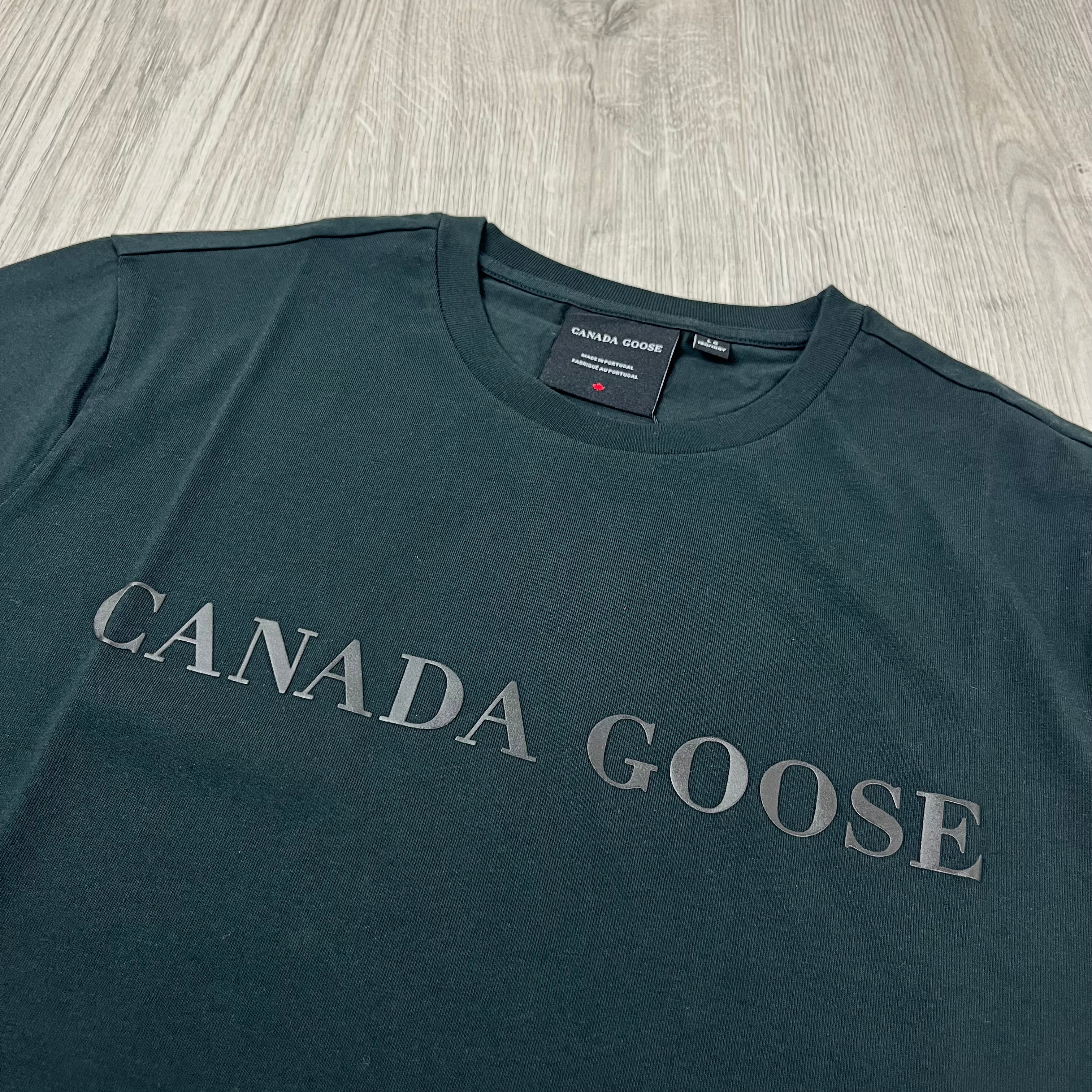 Canada Goose Emersen T-Shirt in Black. On sale at Open Attire.