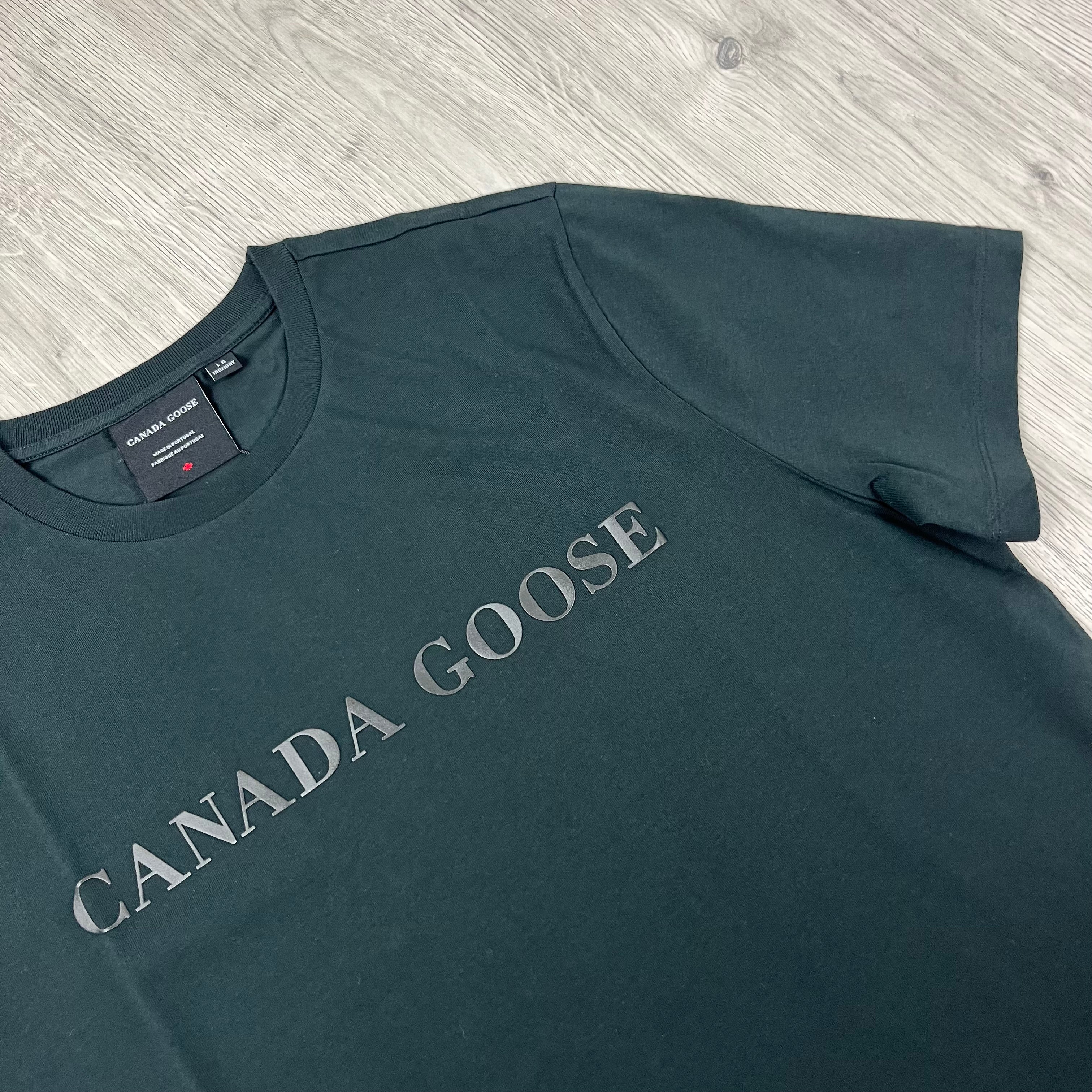 Canada Goose Emersen T-Shirt in Black. On sale at Open Attire.