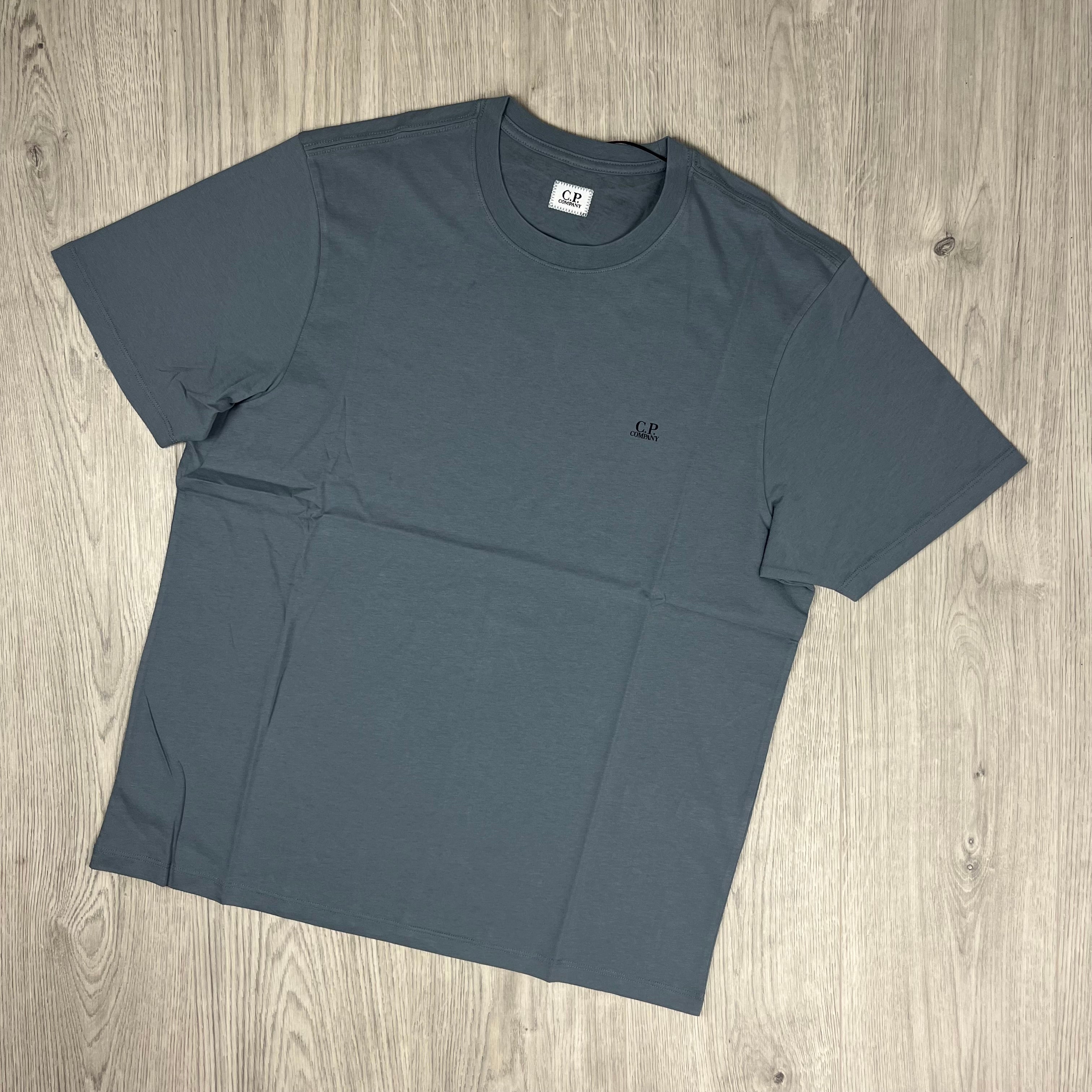 Men's CP Company Goggle T-Shirt in Stormy Weather. On sale at Open Attire.
