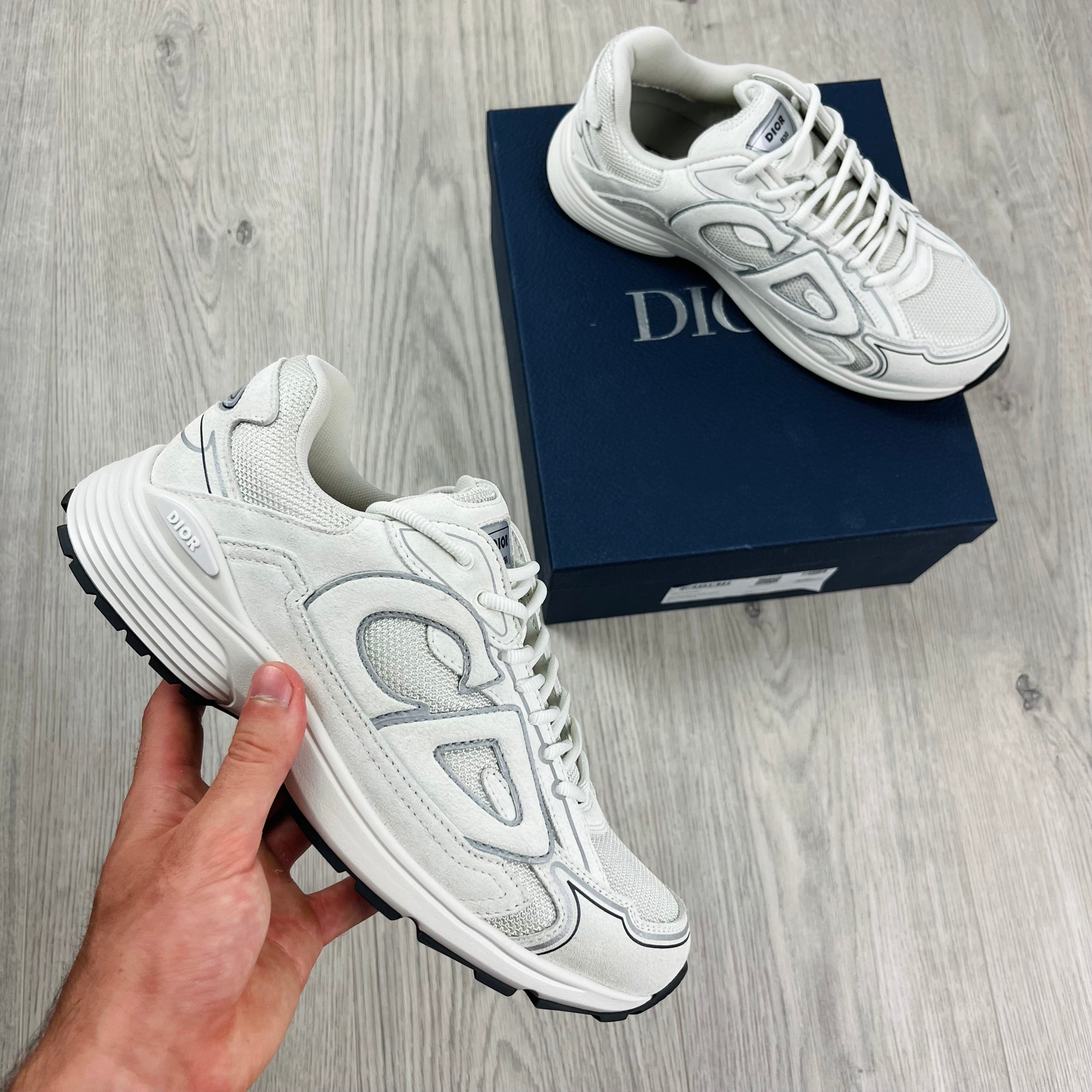 Men's Dior B30 Countdown Sneakers in White. On sale at Open Attire.