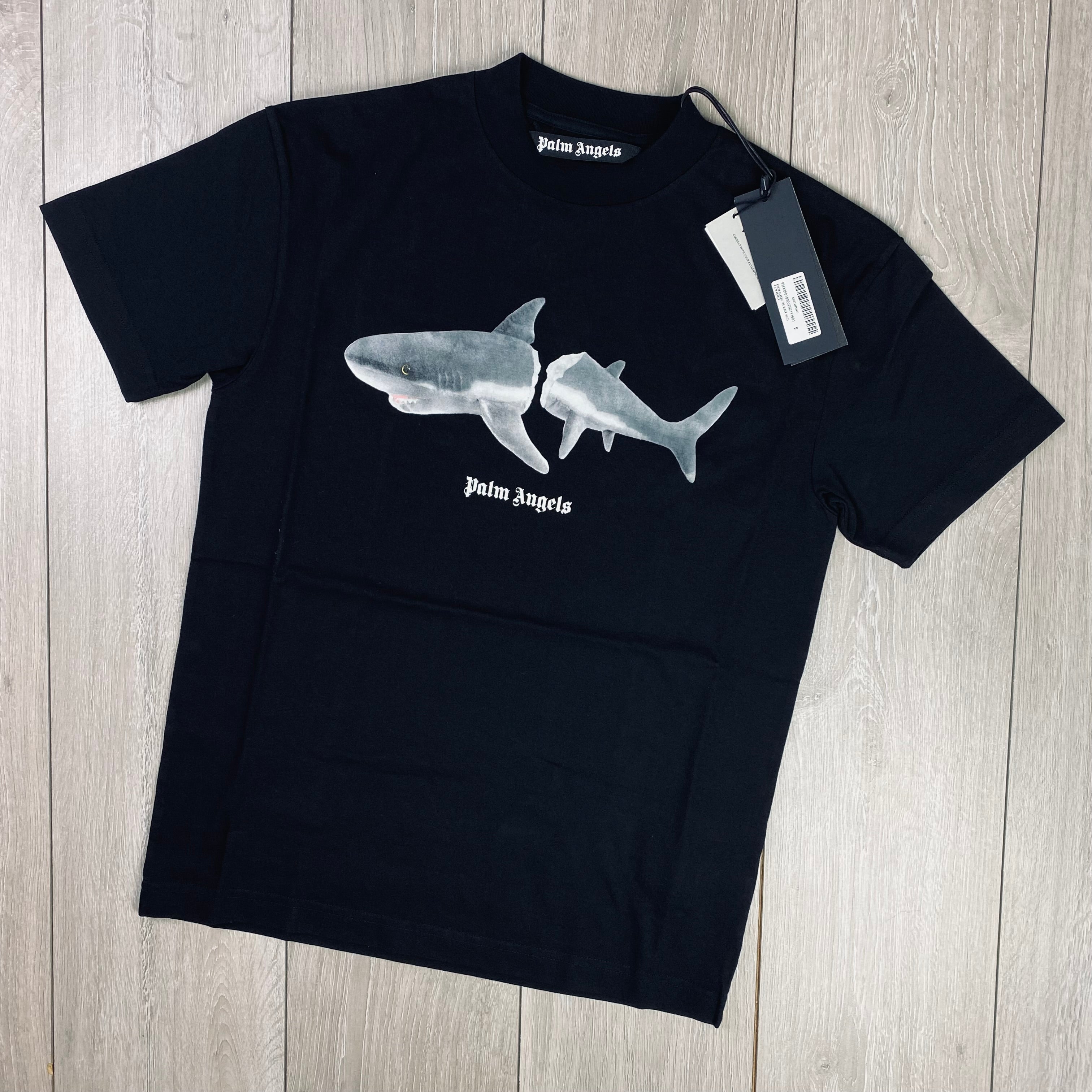 Palm Angels Shark T-Shirt - Black