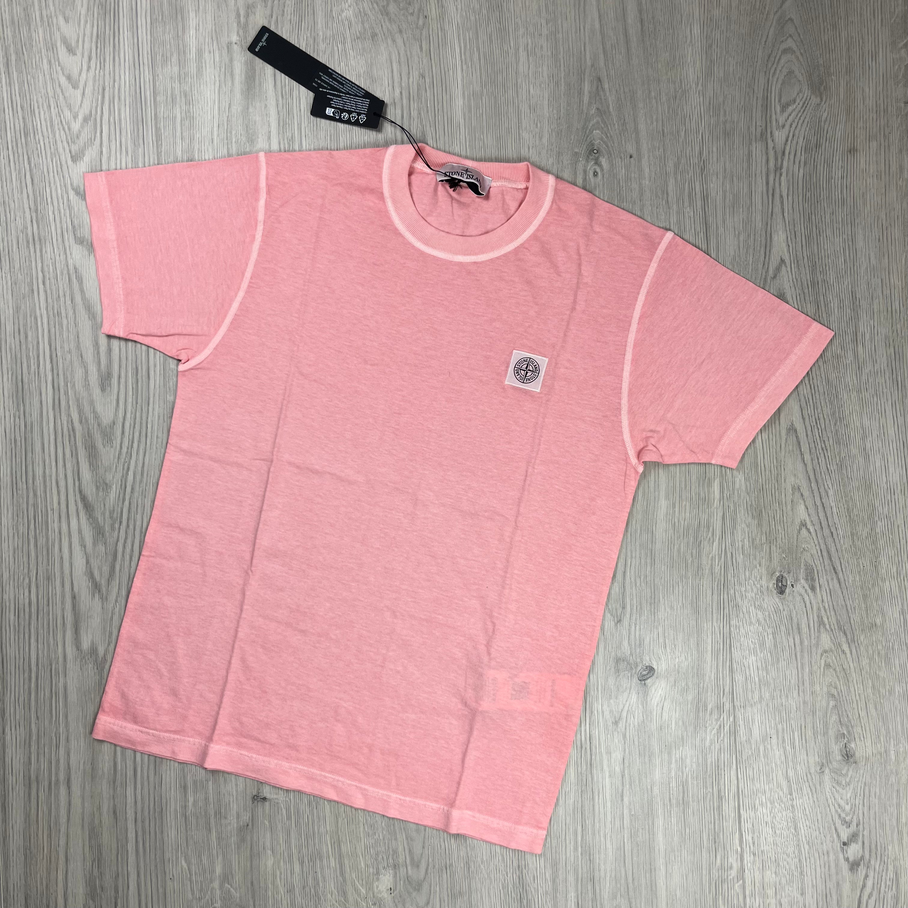 Stone Island Patch T-Shirt - Pink