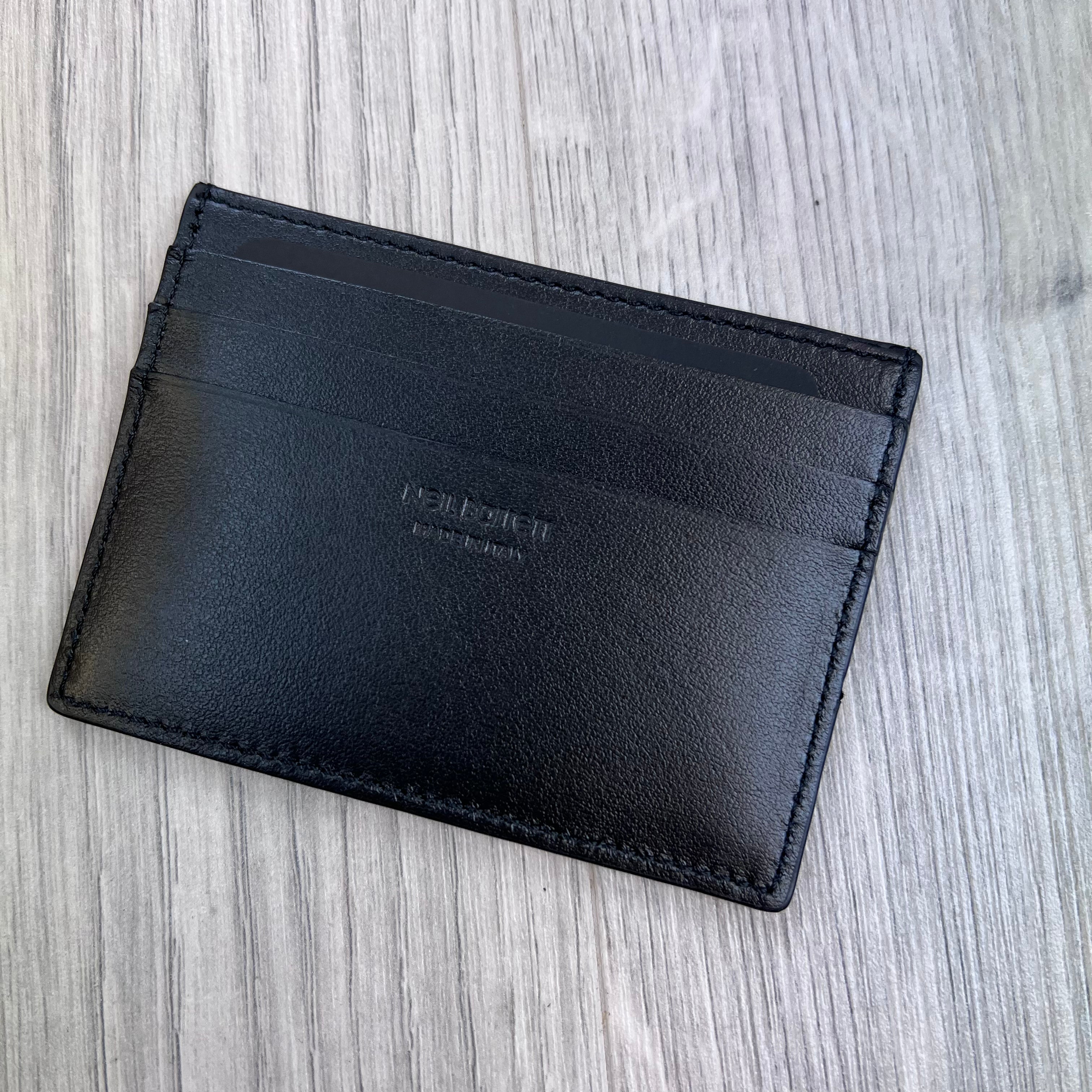 Neil Barrett Leather Cardholder - Black