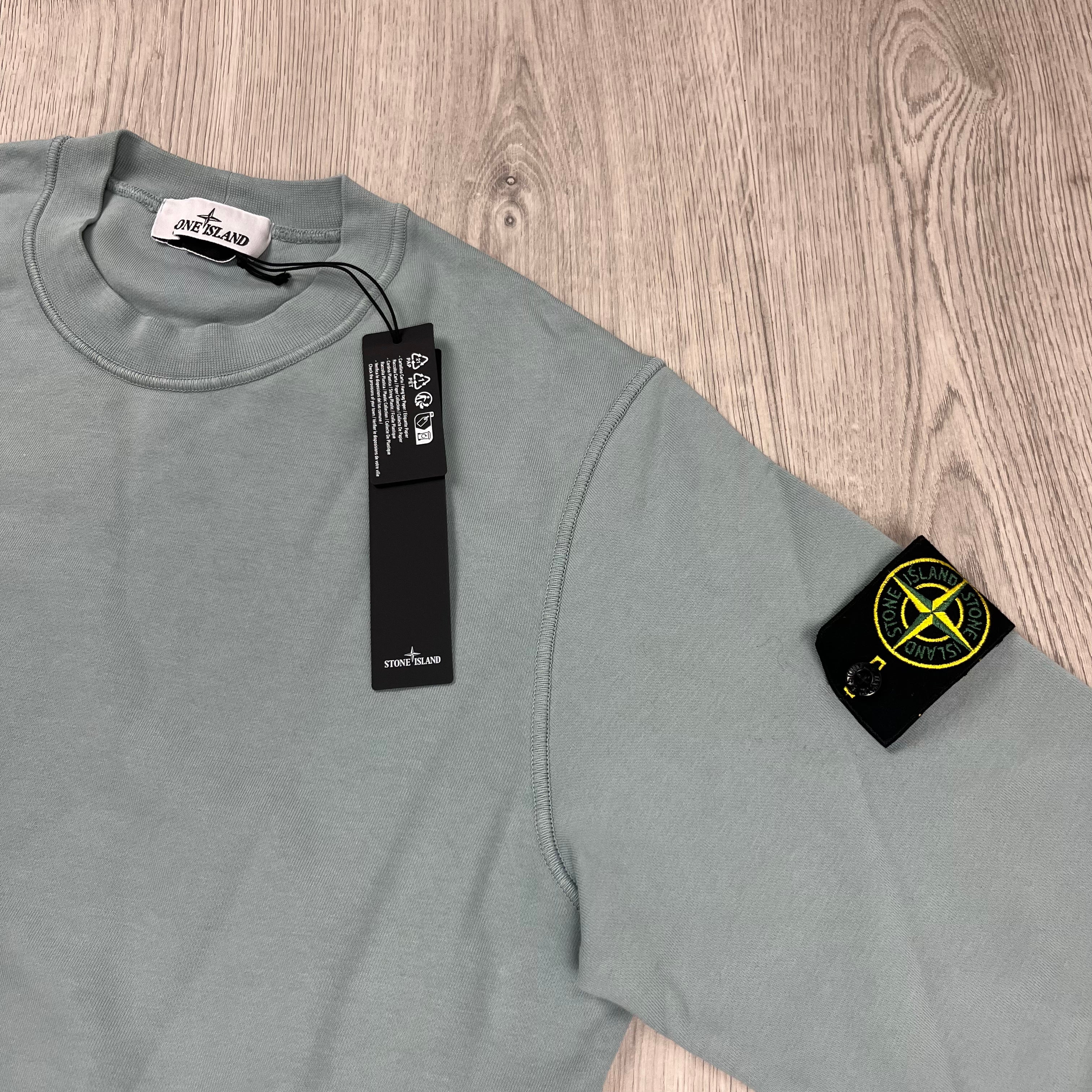 Stone Island Dyed Sweatshirt - Sky Blue