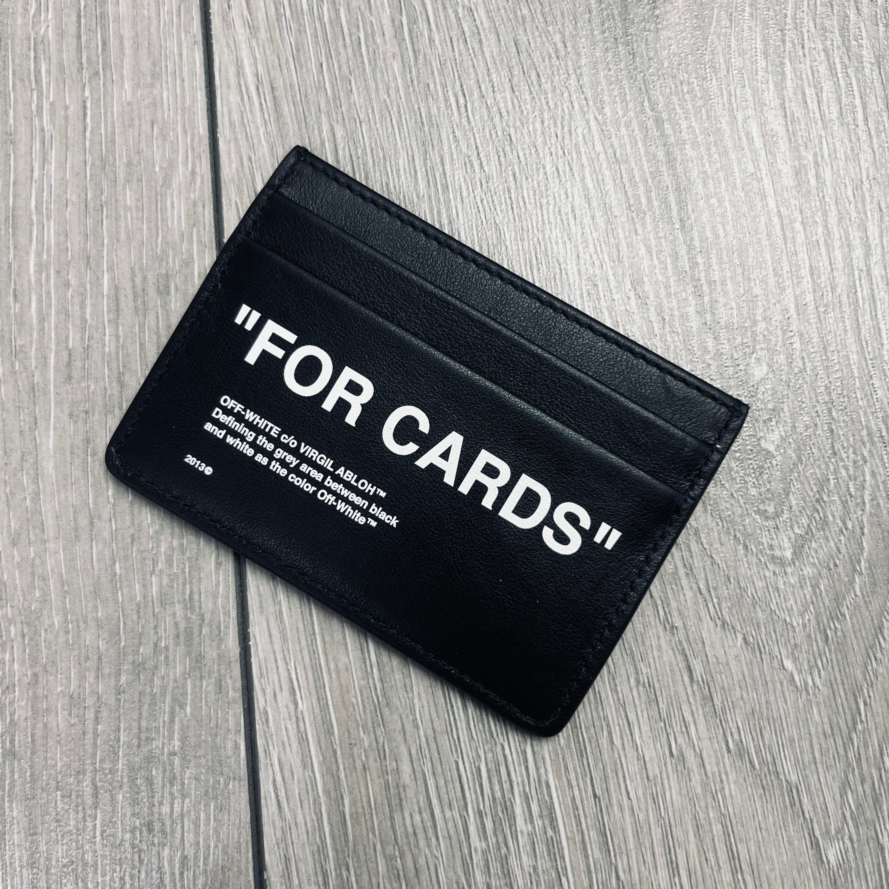 Off-White Printed Cardholder - Black