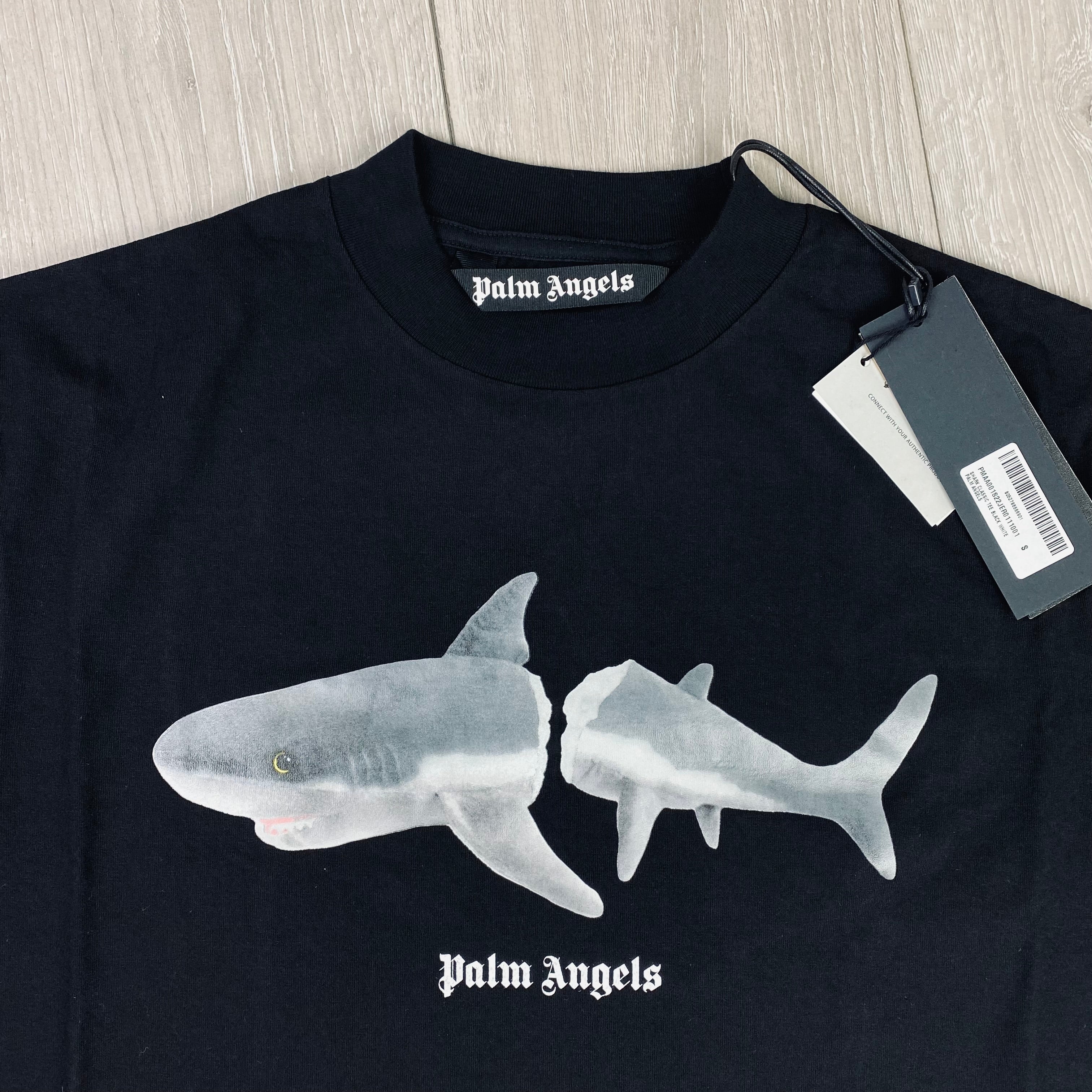 Palm Angels Shark T-Shirt - Black