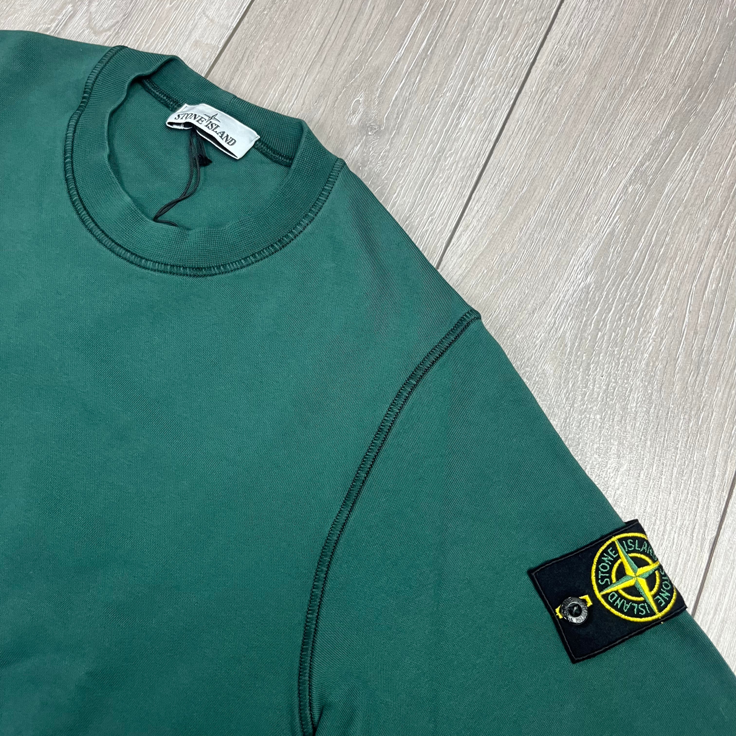 Stone Island Dyed Sweatshirt - Bottle Green