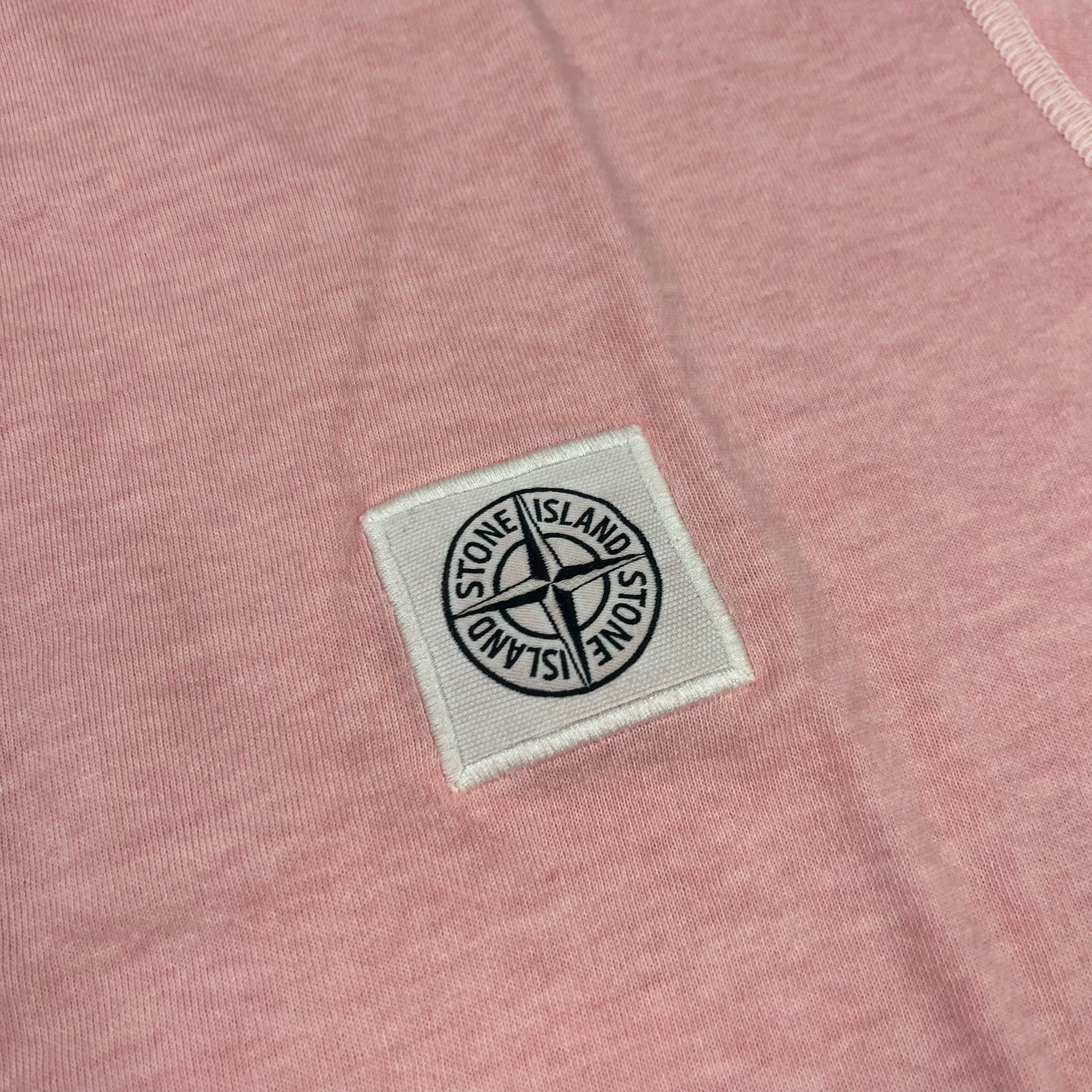 Stone Island Patch T-Shirt - Pink