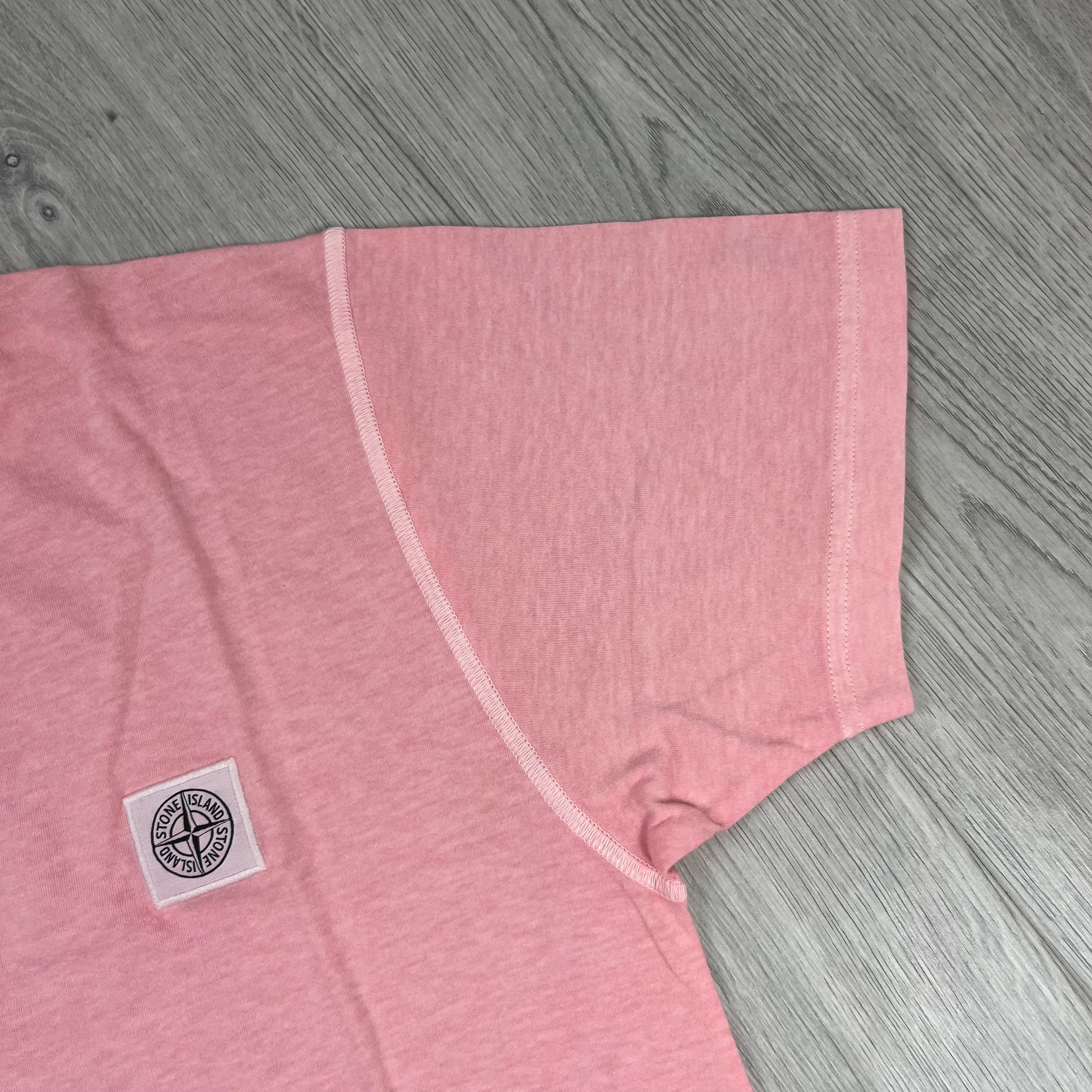 Stone Island Patch T-Shirt - Pink