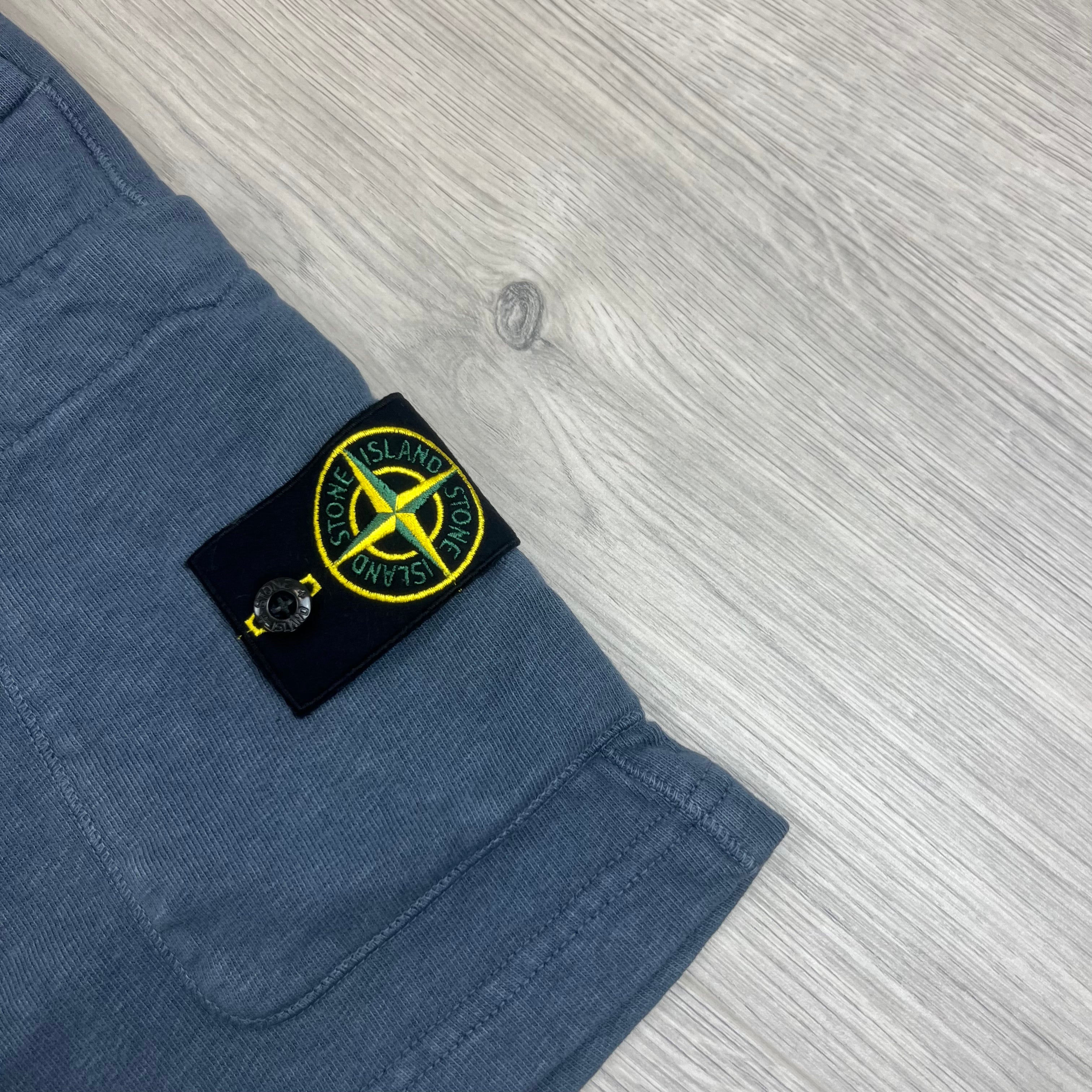 Stone Island Dyed Jersey Shorts - Avio Blue