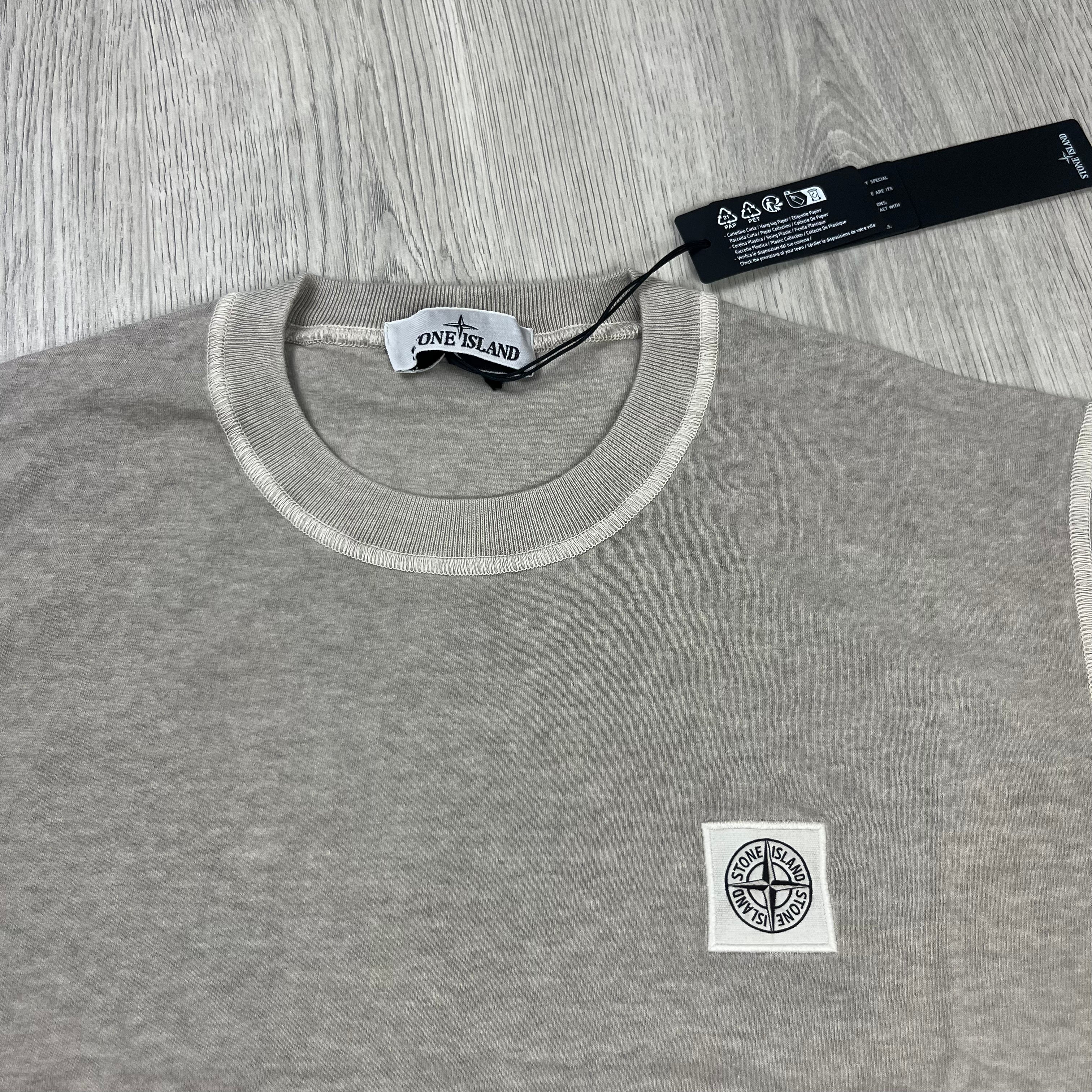 Stone Island Patch T-Shirt - Dove Grey