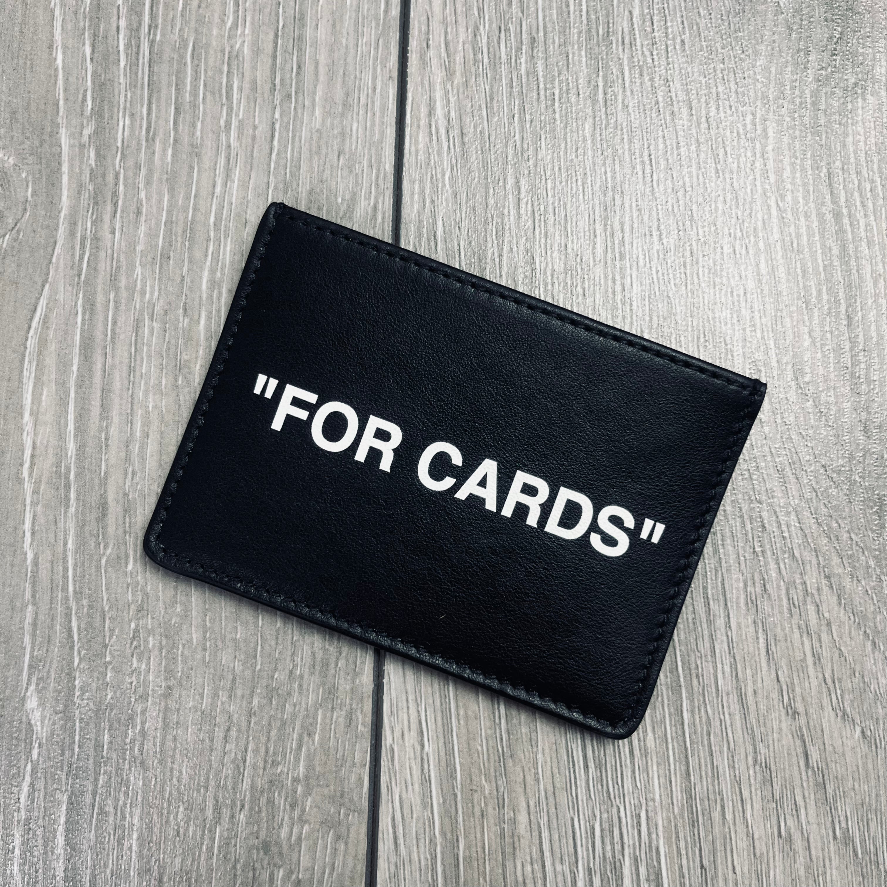 Off-White Printed Cardholder - Black