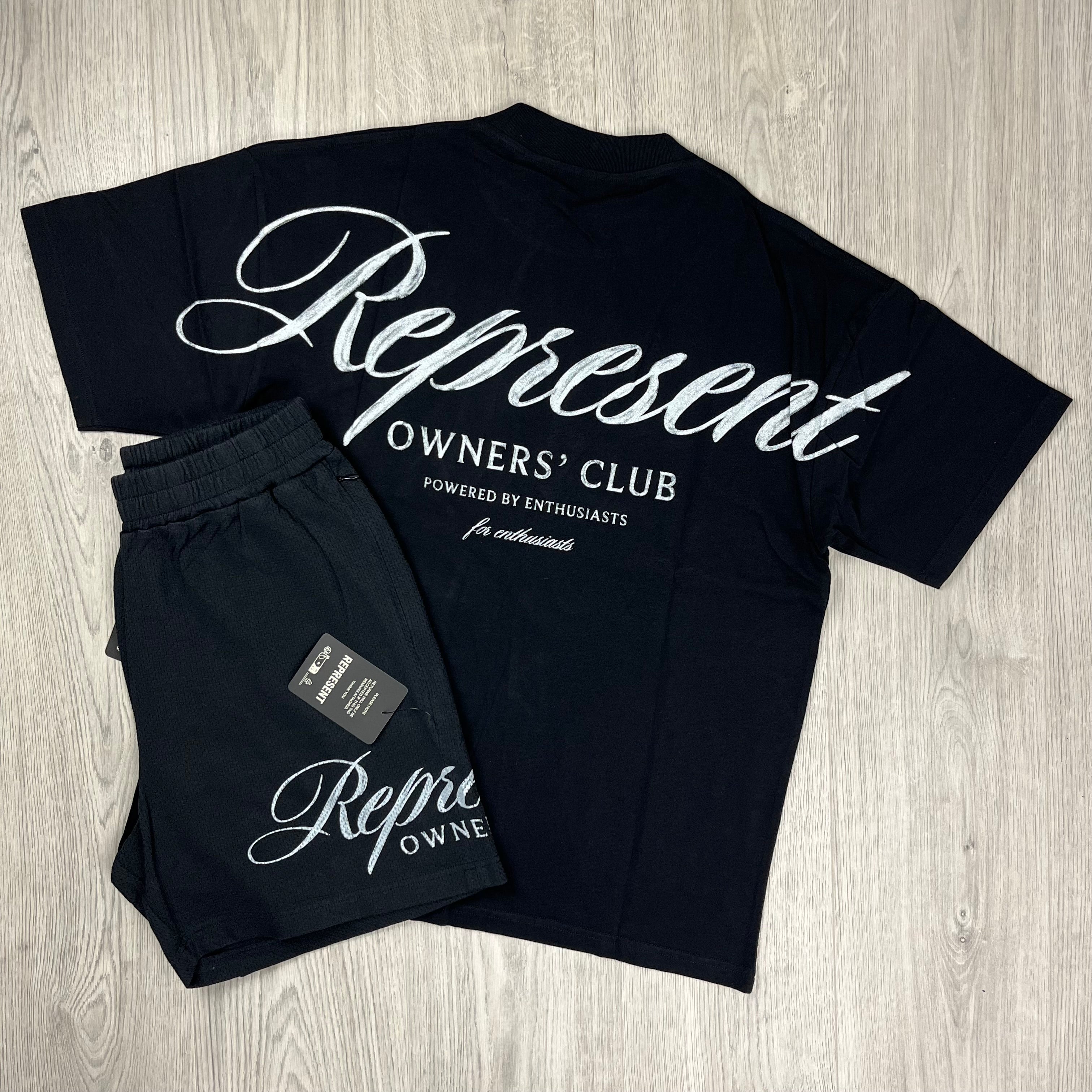 Represent Owners' Club Script Set in Black. On sale at Open Attire.