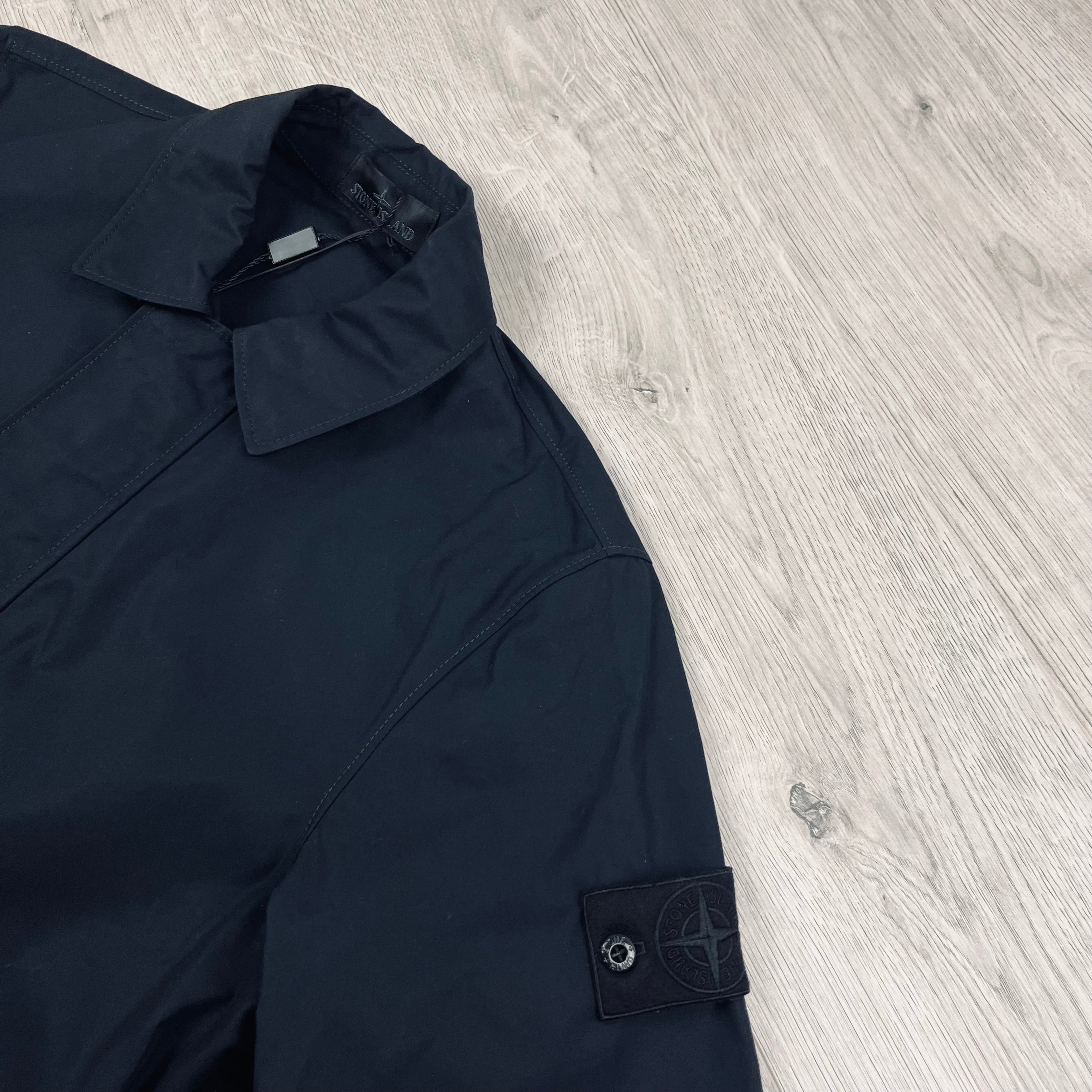 Stone Island Ghost Overshirt in Black. On sale at Open Attire.