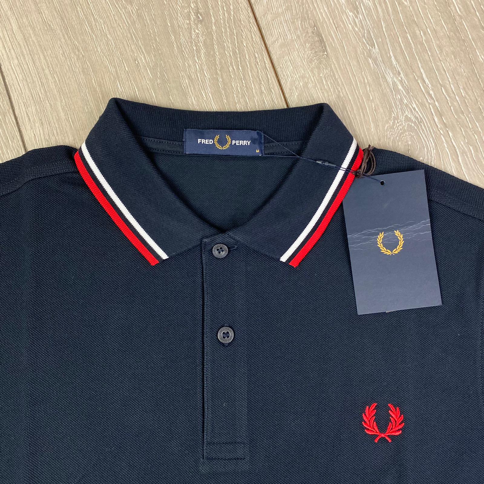 Fred Perry Wreath Polo Shirt - Navy