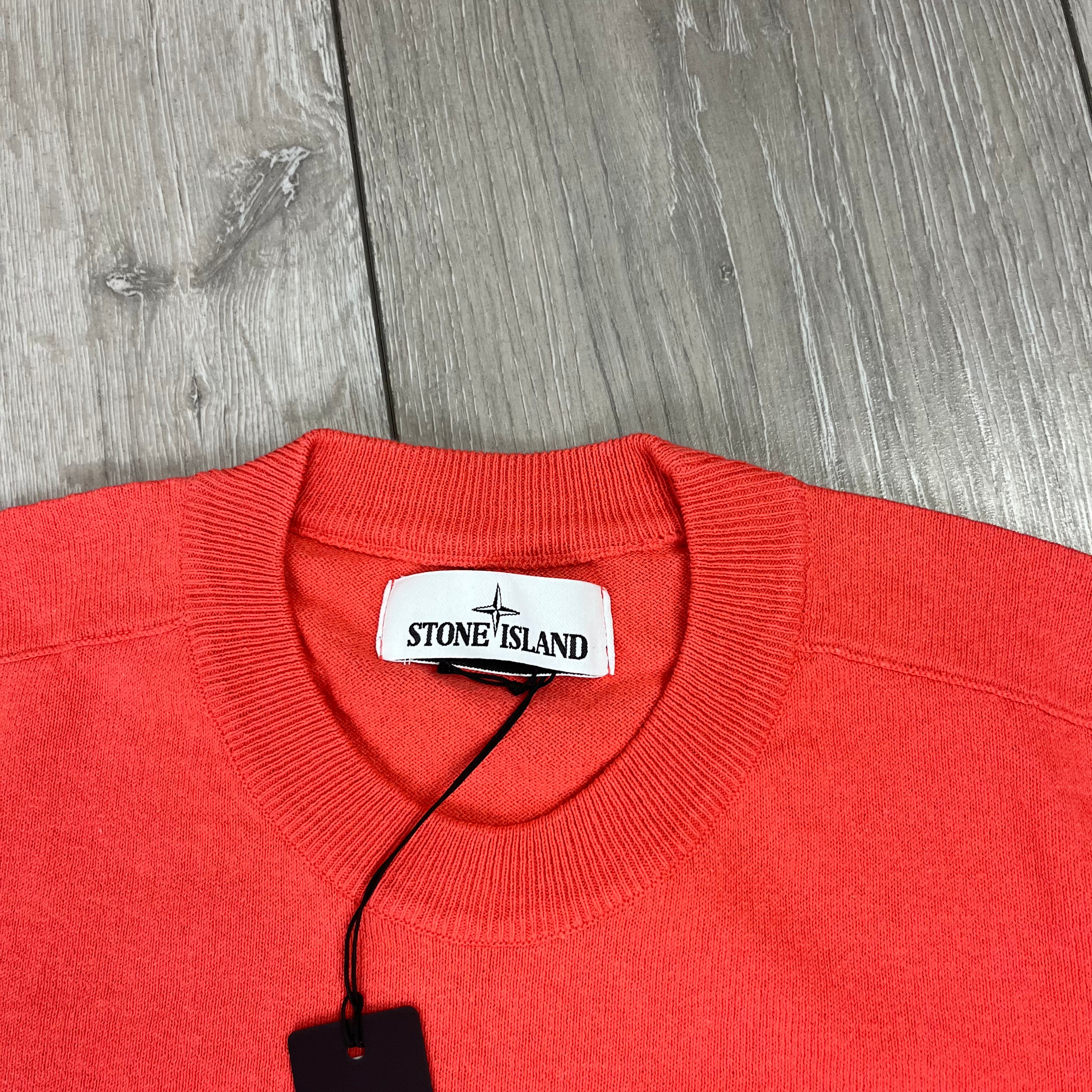 Stone Island Knit Sweatshirt - Orange