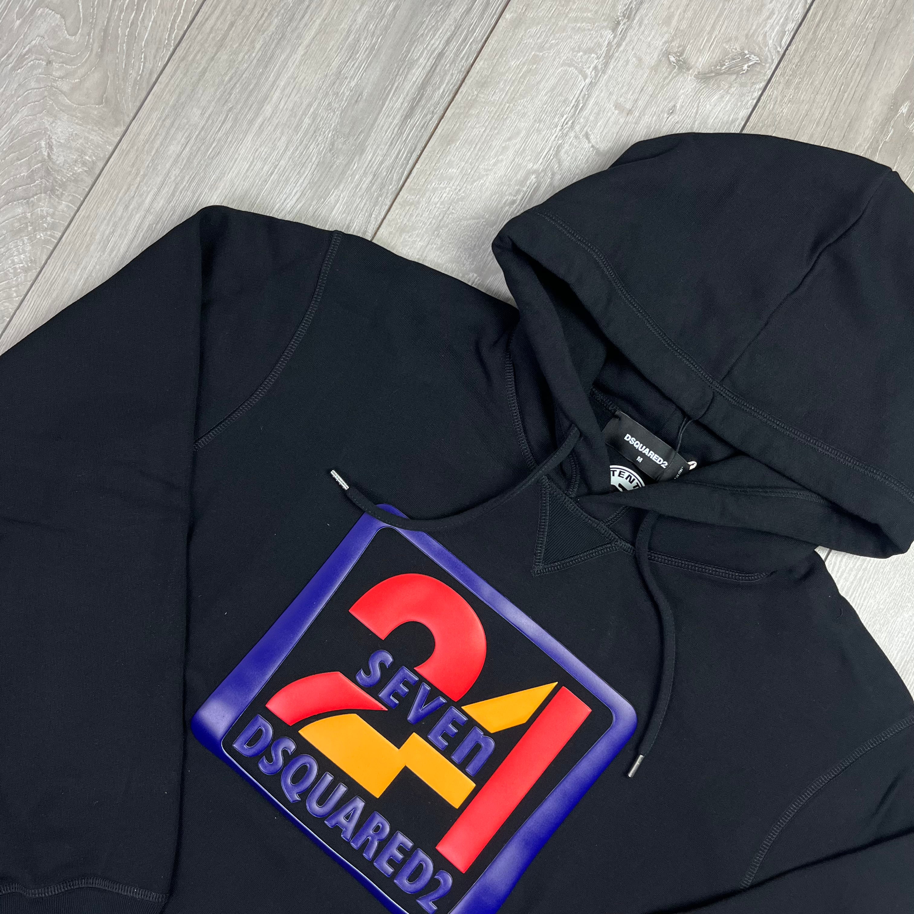 DSQUARED2 24/7 Hoodie - Black