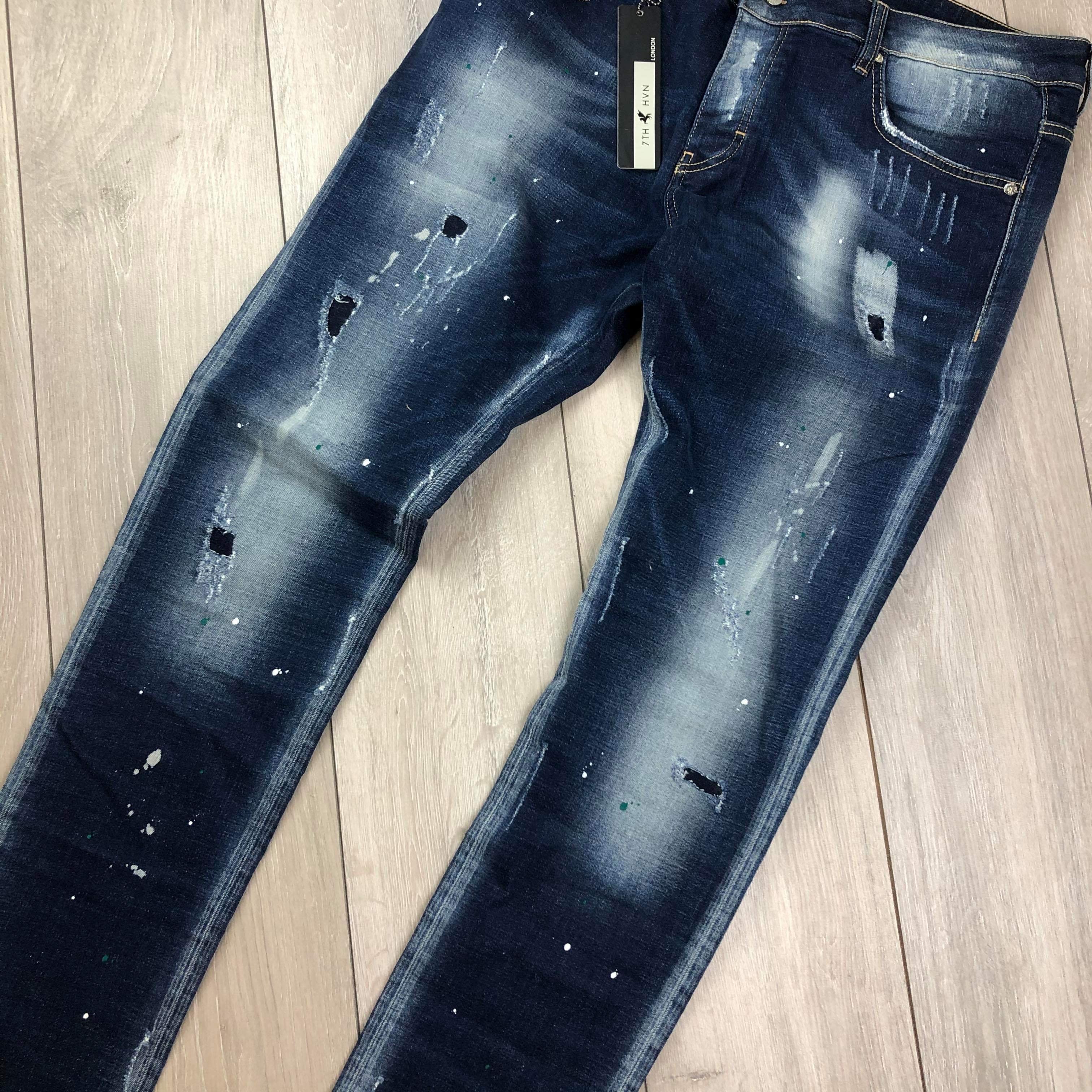 7TH HVN Slim Jeans - Blue