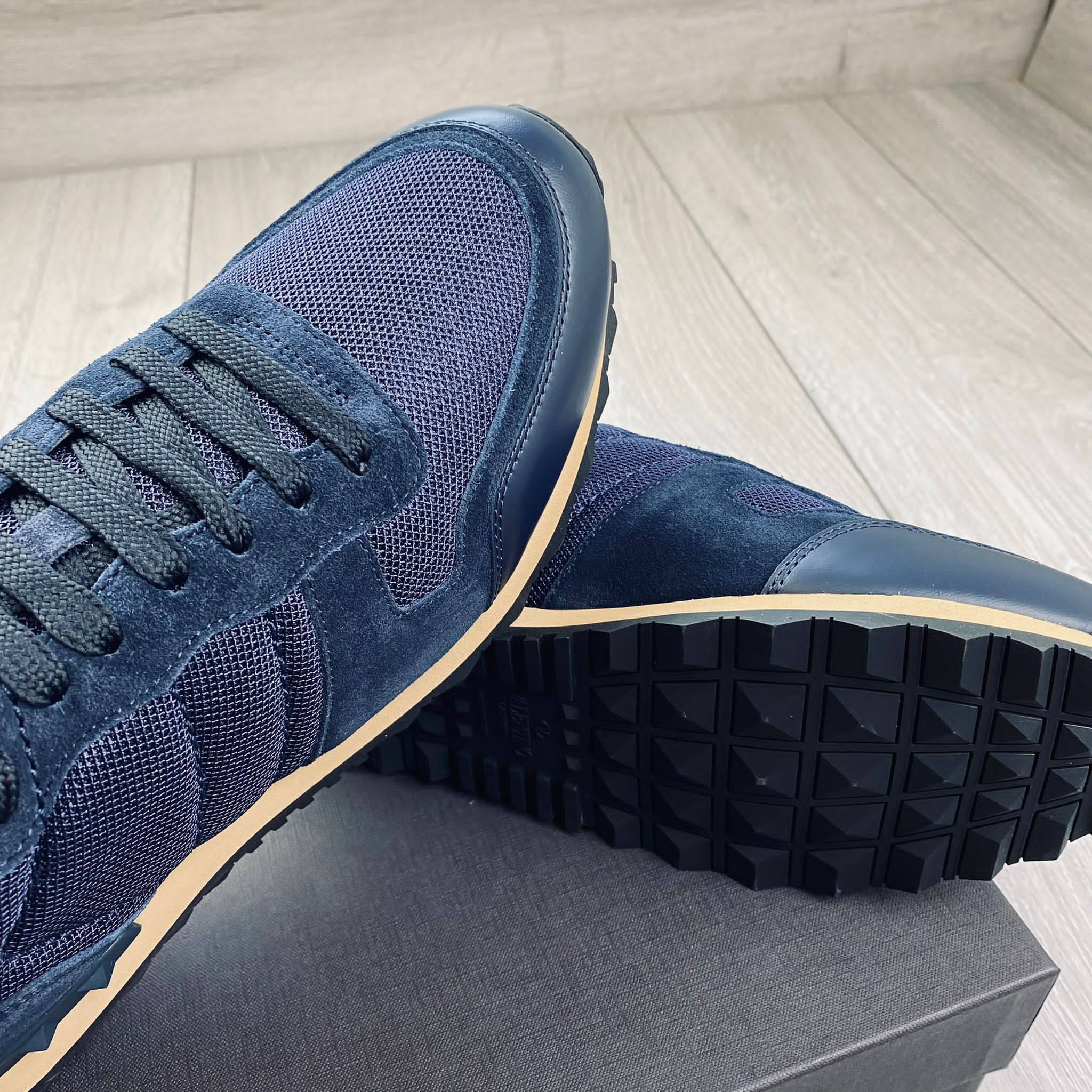 Valentino Rockrunner Sneakers - Navy