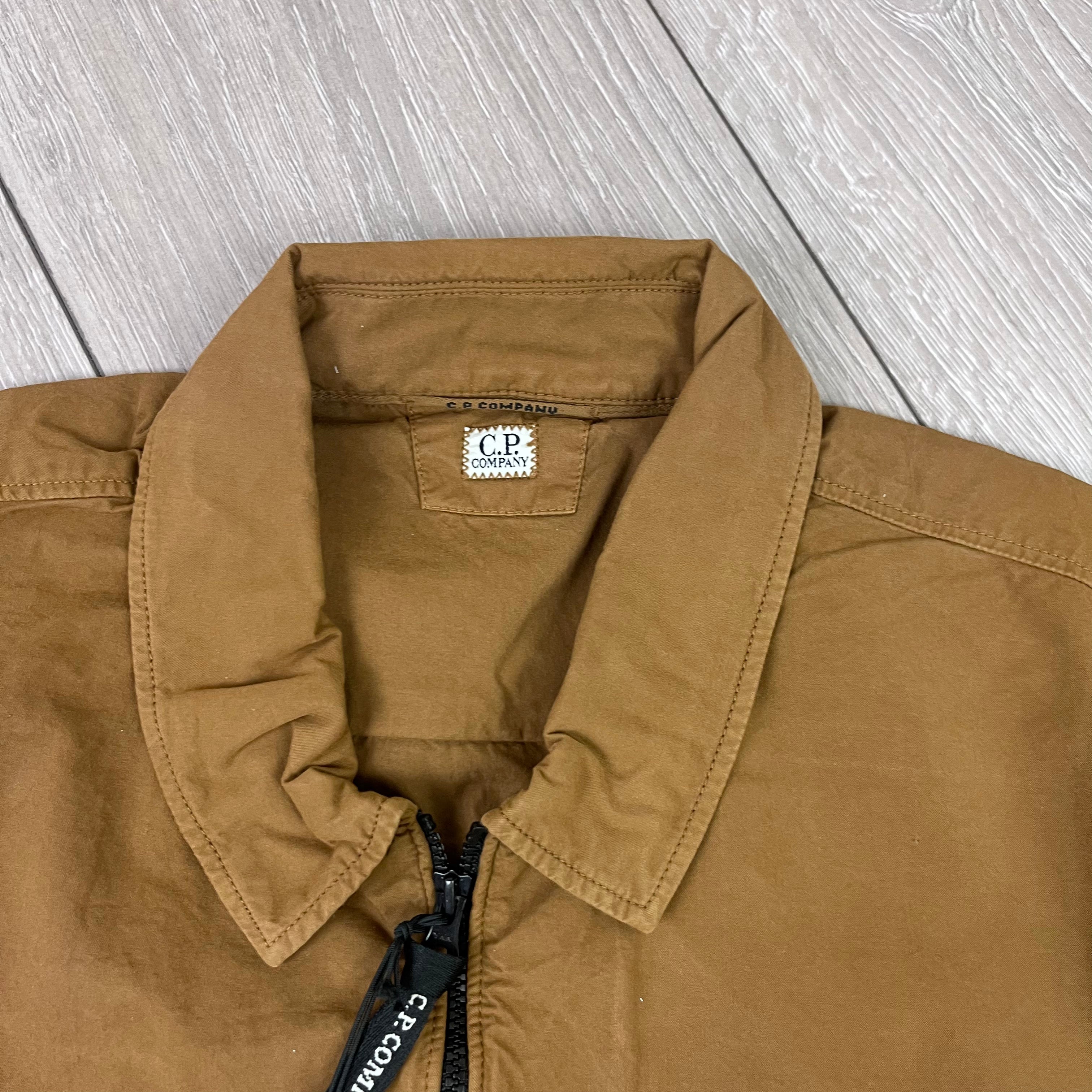 CP Company Zip Overshirt - Brown