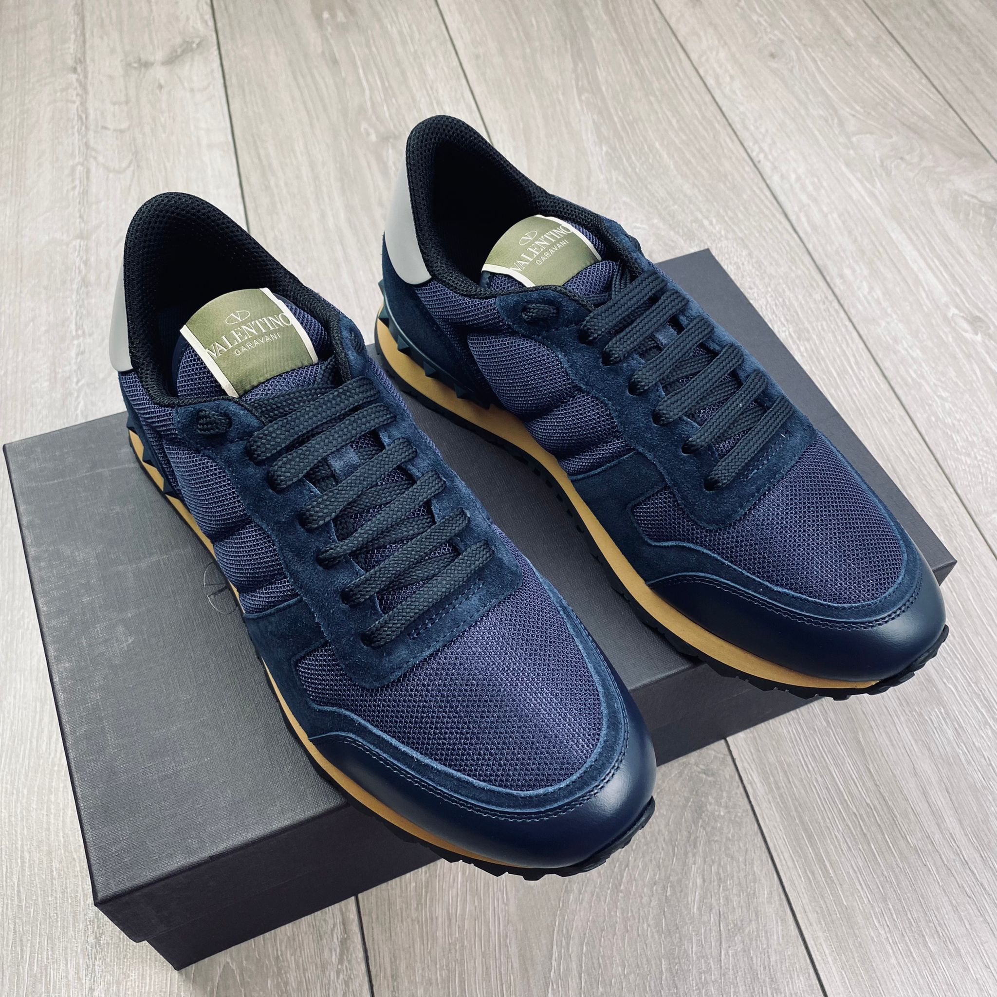 Valentino Rockrunner Sneakers - Navy