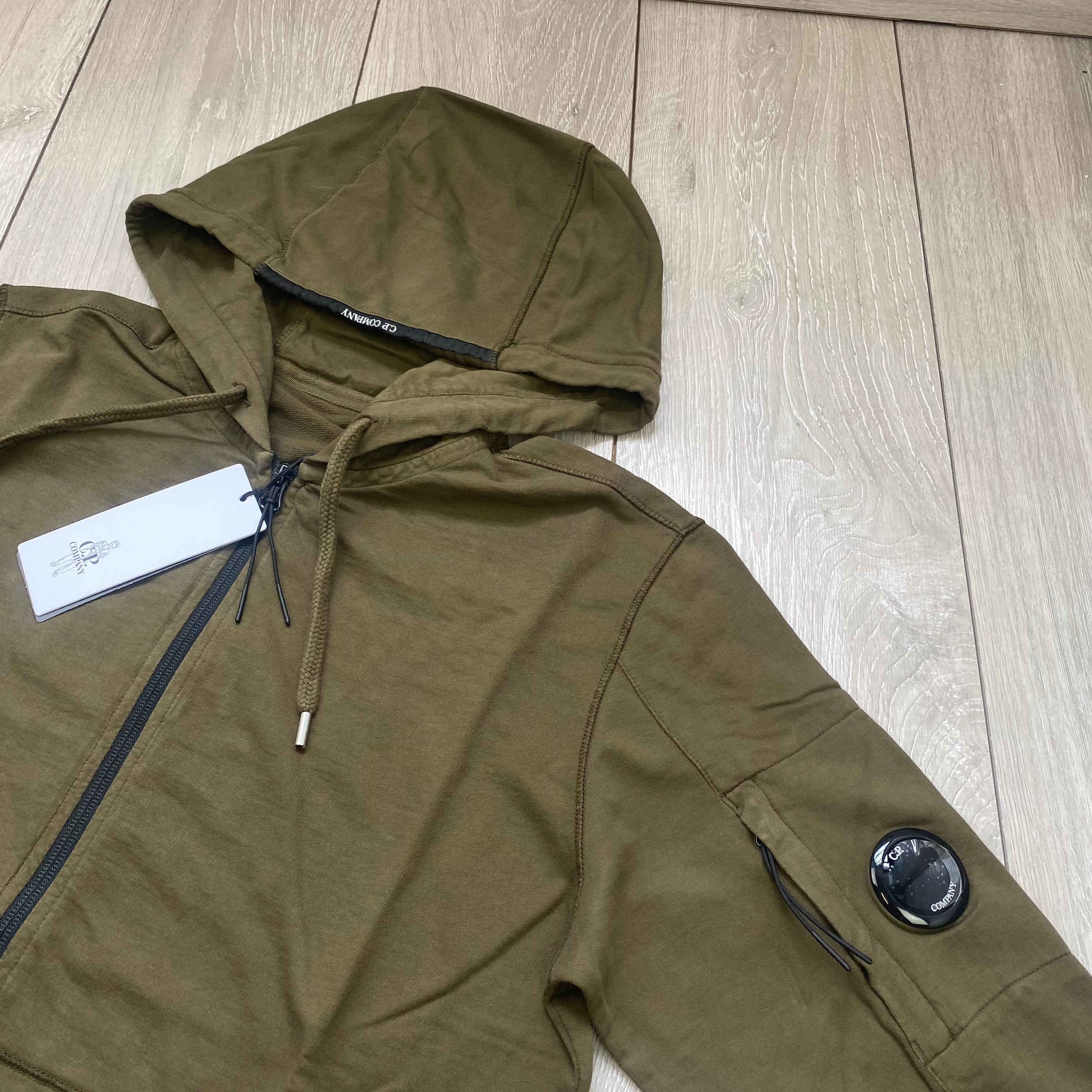 CP Company Zip Hoodie - Ivy Green